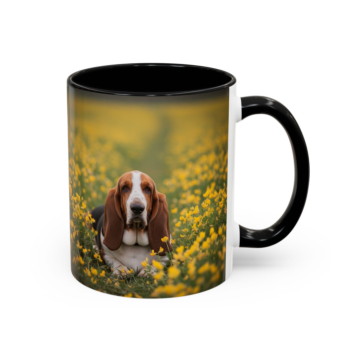 Basset Hound Accent Coffee Mug - Perfect Gift for Dog Lovers