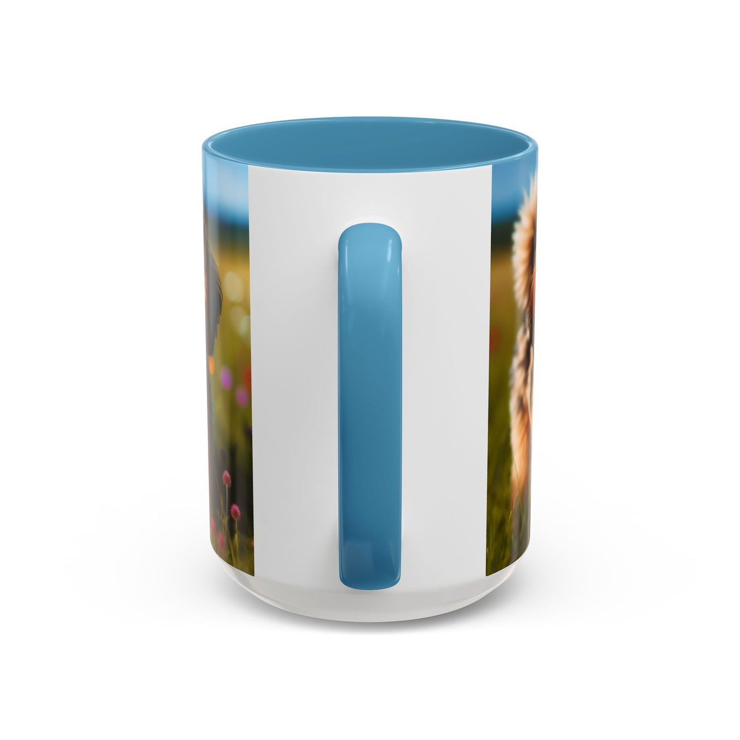 Russkaya Tsvetnaya Bolonka Accent Coffee Mug - Perfect Gift for Dog Lovers