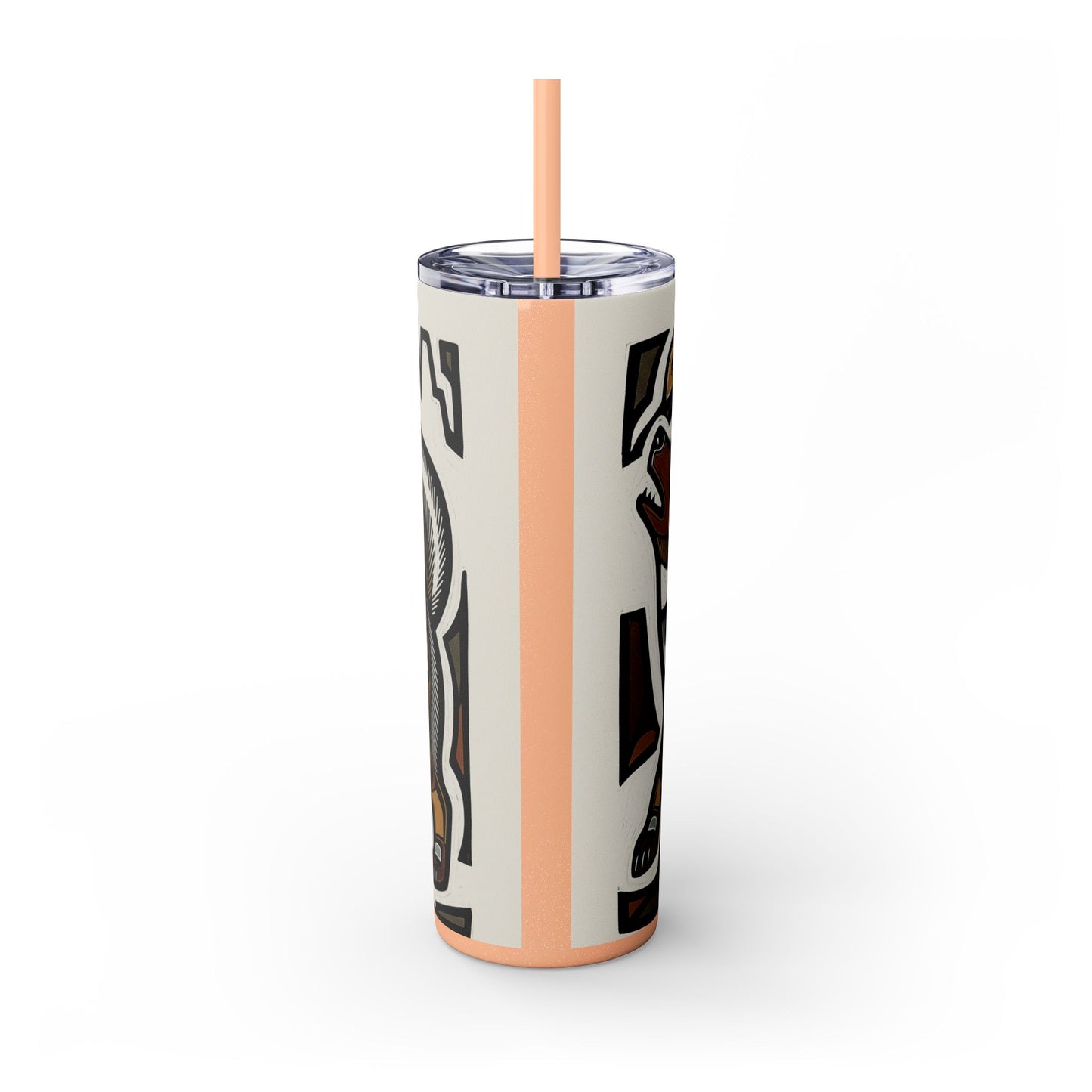Canadian Eskimo Dog Tumbler with Straw, 20oz