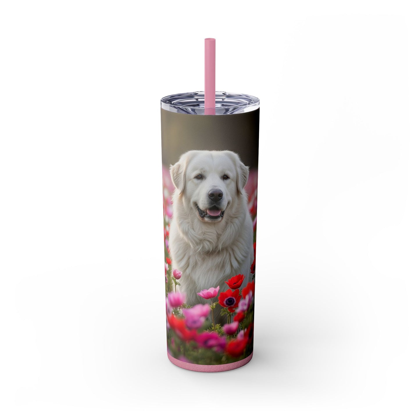 Maremma Sheepdog Tumbler with Straw, 20oz