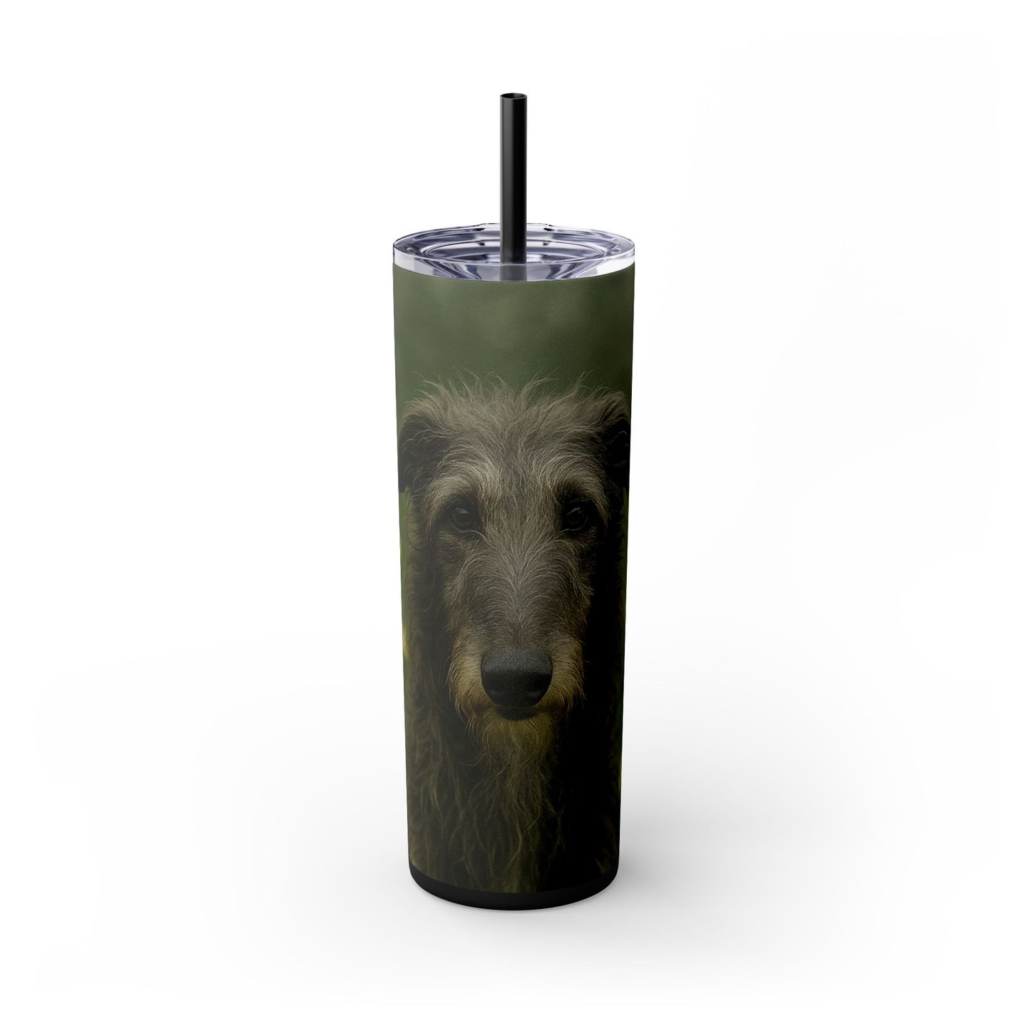 Scottish Deerhound Tumbler with Straw, 20oz
