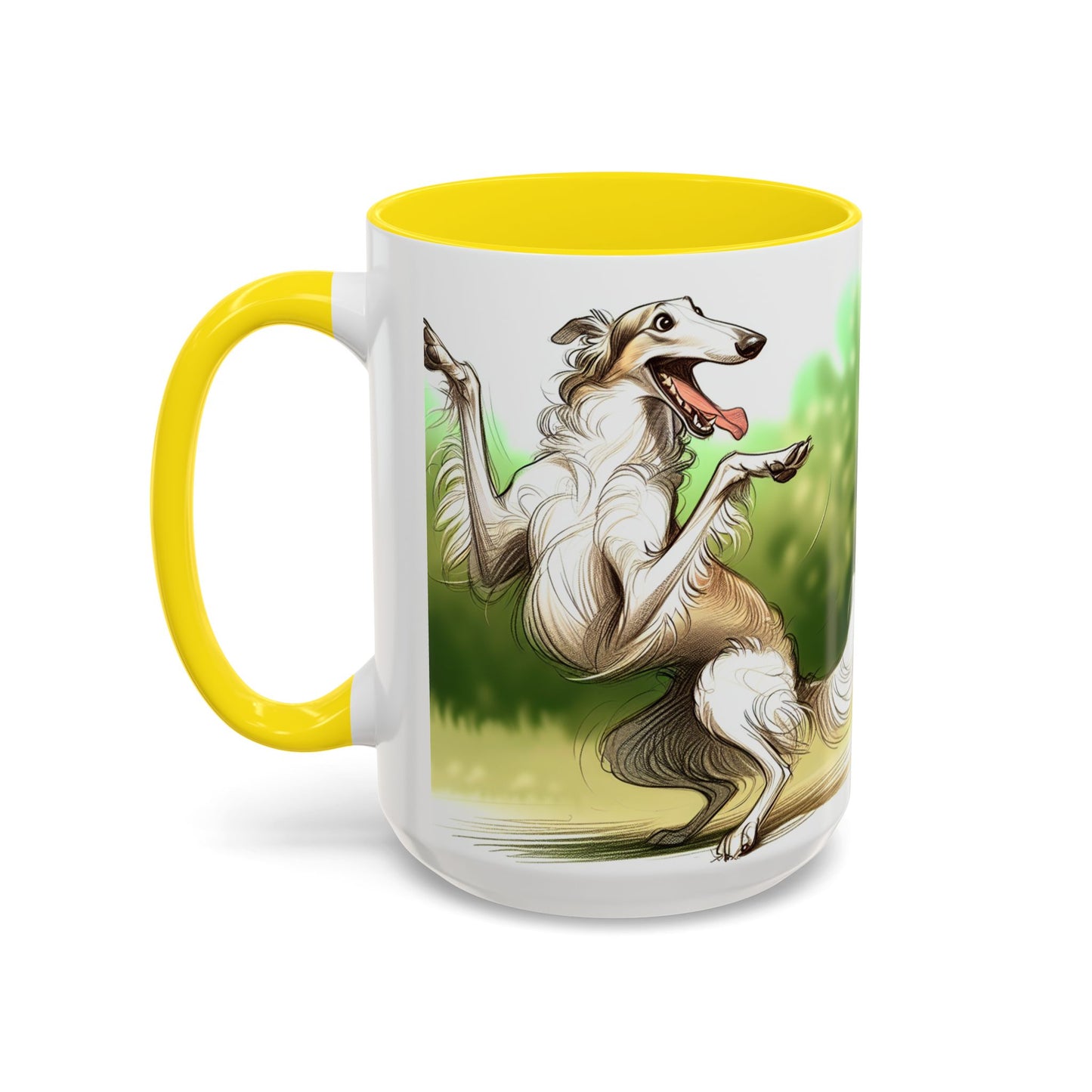 Borzoi Accent Coffee Mug - Perfect Gift for Dog Lovers