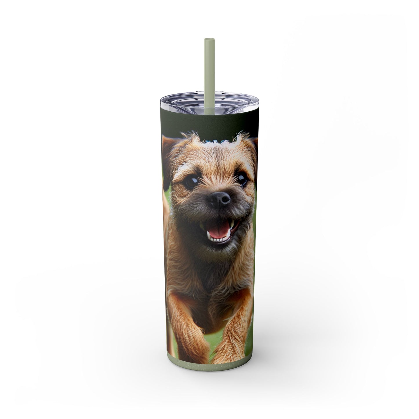 Border Terrier Tumbler with Straw, 20oz