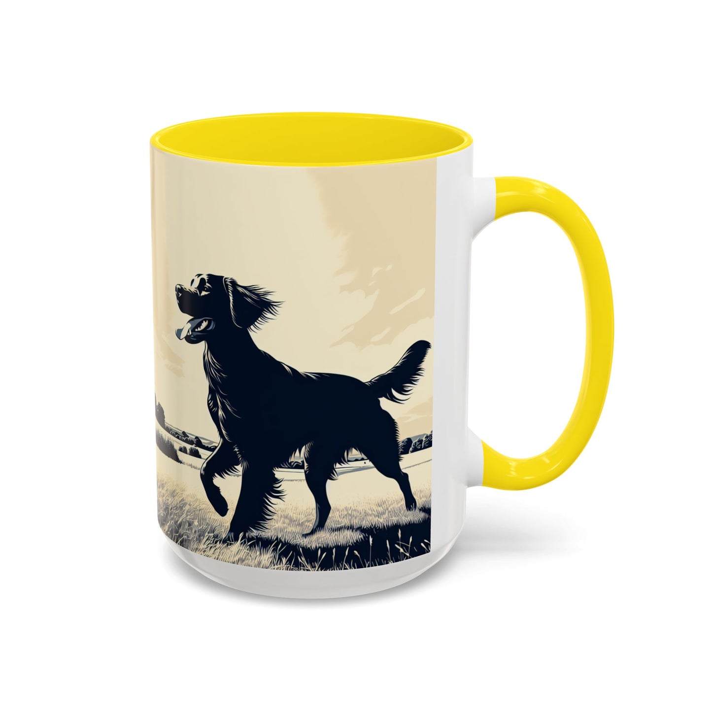 Flat Coated Retriever Accent Coffee Mug - Perfect Gift for Dog Lovers