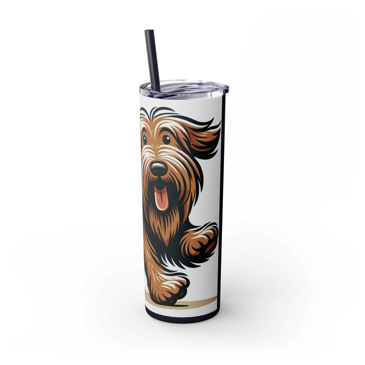 Otterhound Skinny Tumbler with Straw, 20oz