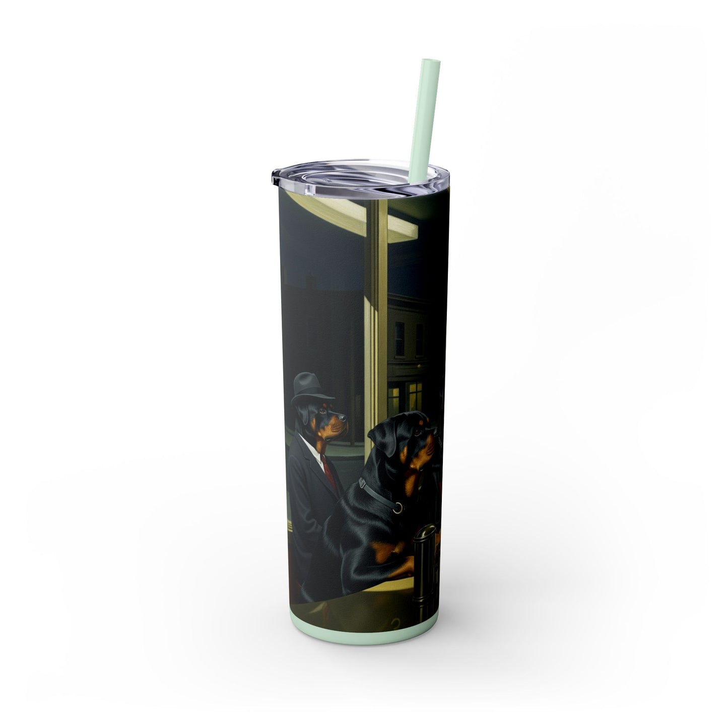 Rottweiler Tumbler with Straw, 20oz