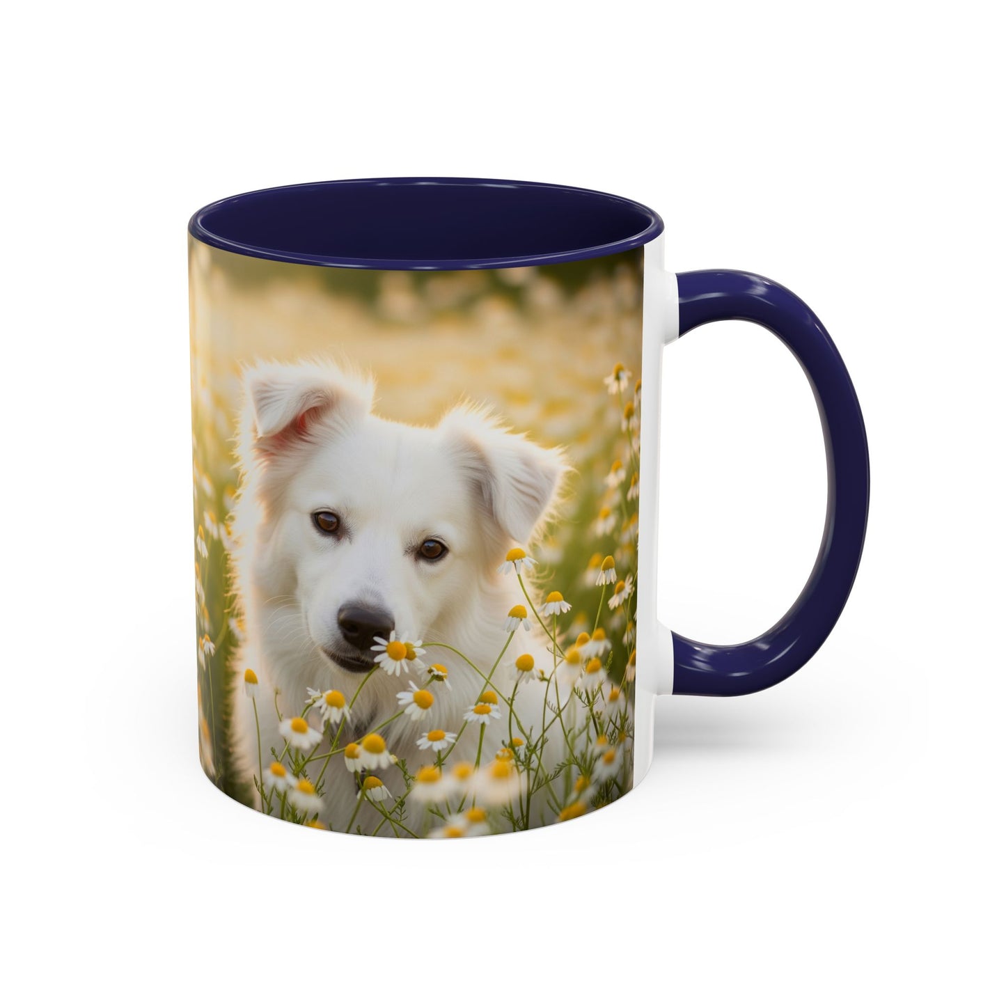 Russkaya Tsvetnaya Bolonka Accent Coffee Mug - Perfect Gift for Dog Lovers