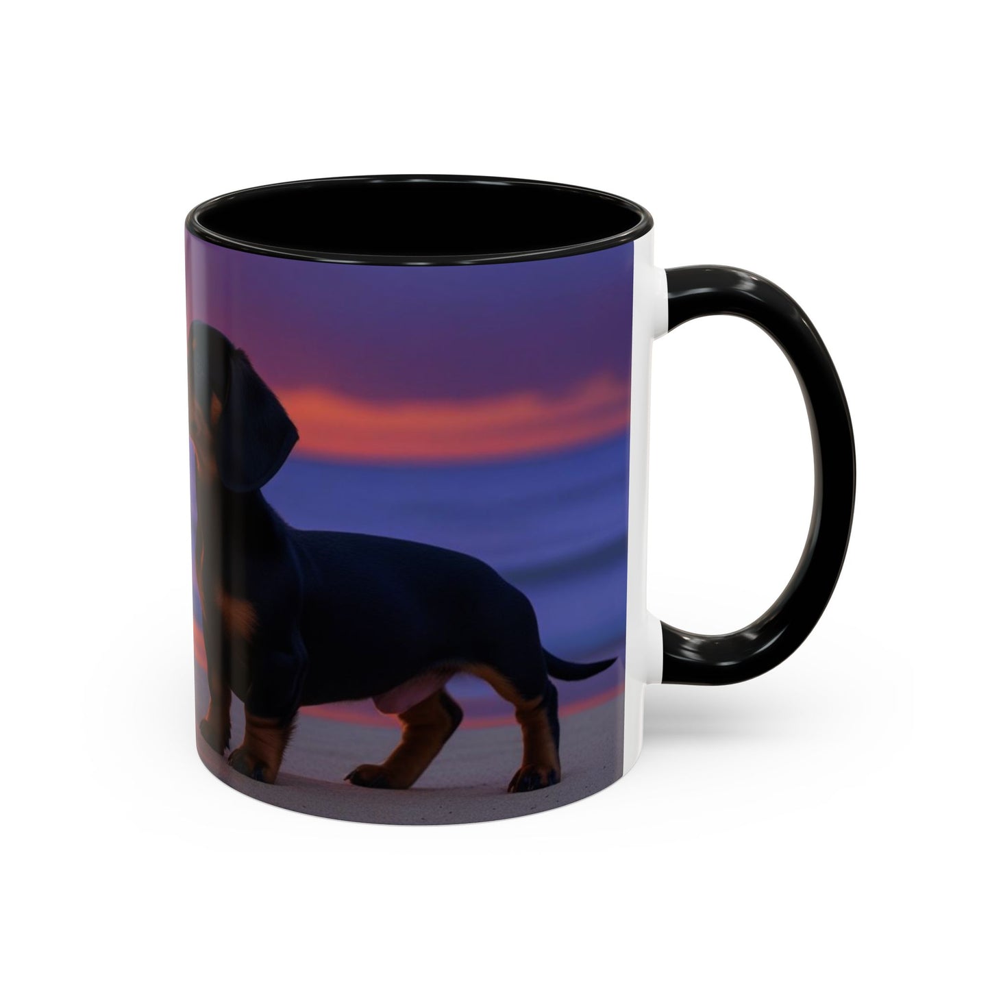 Dachshund Love Accent Coffee Mug - Perfect Gift for Dog Lovers
