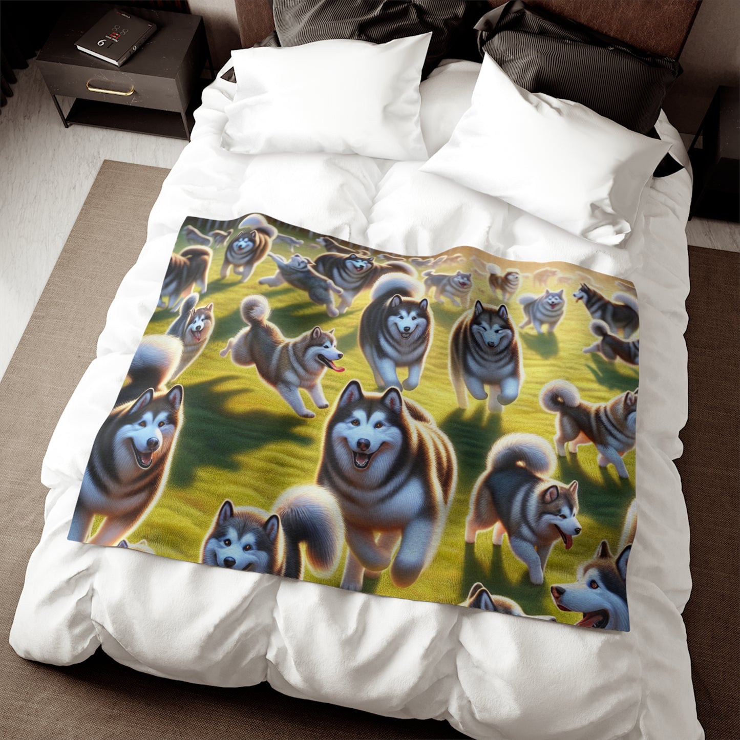 Alaskan Malamute Sweatshirt Blanket