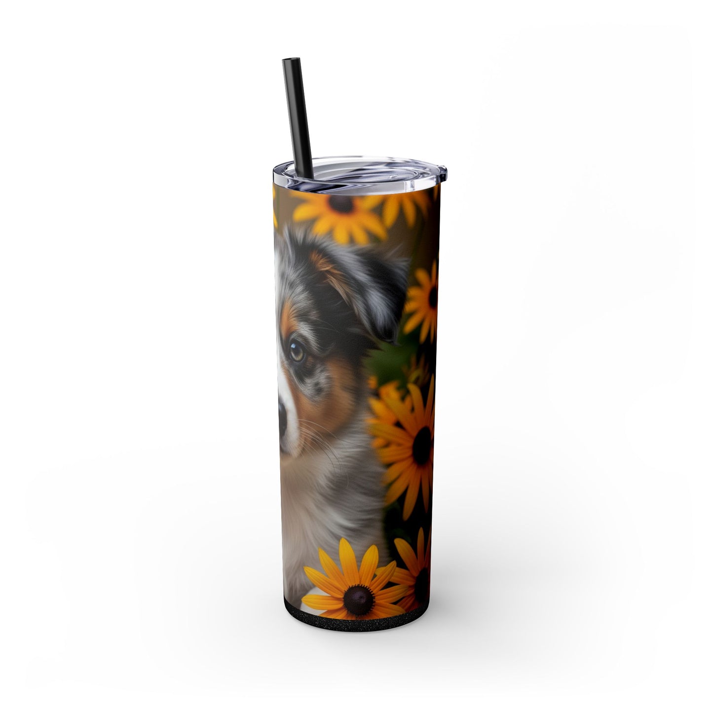 Miniature American Shepherd Tumbler with Straw, 20oz