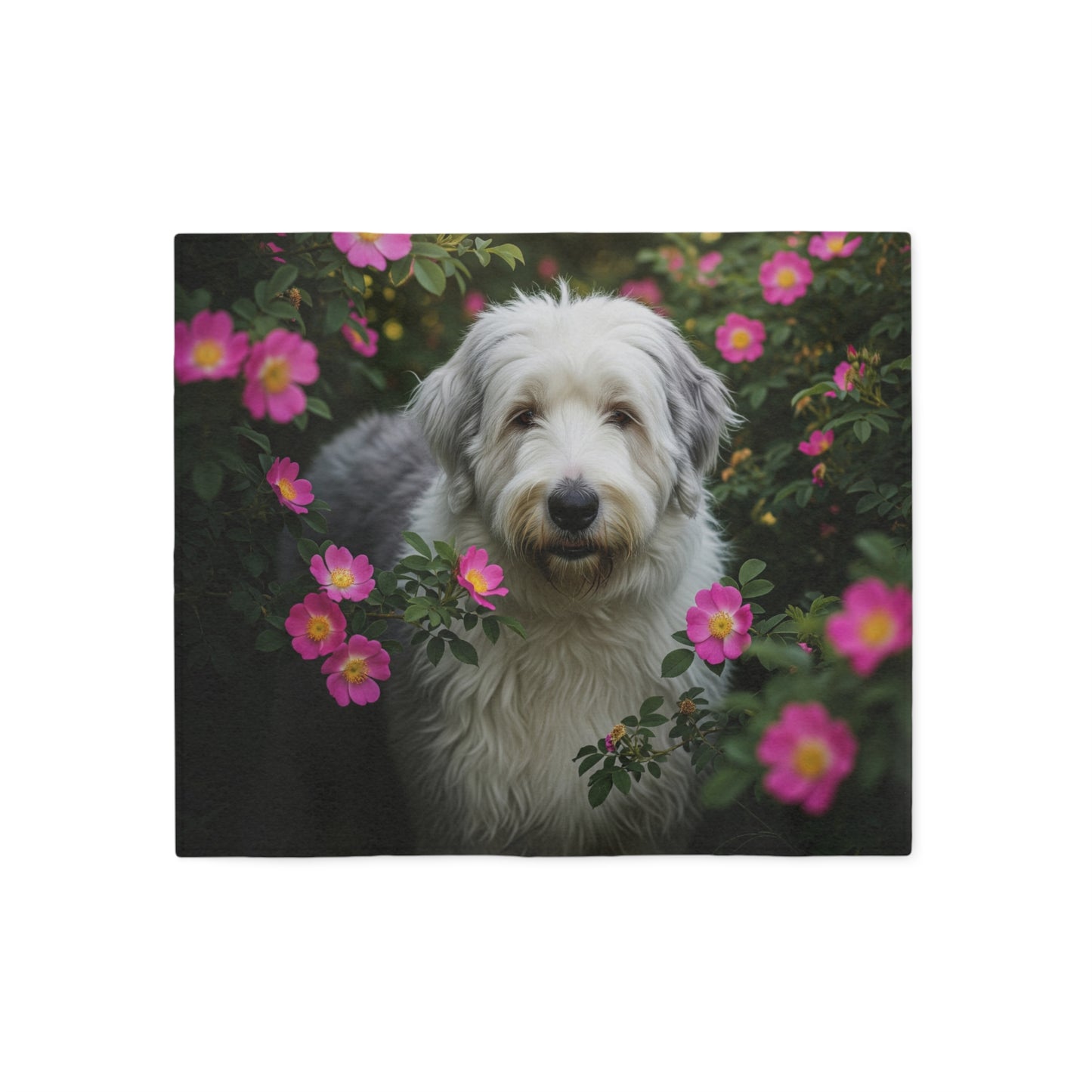 Old English Sheepdog Sweatshirt Blanket