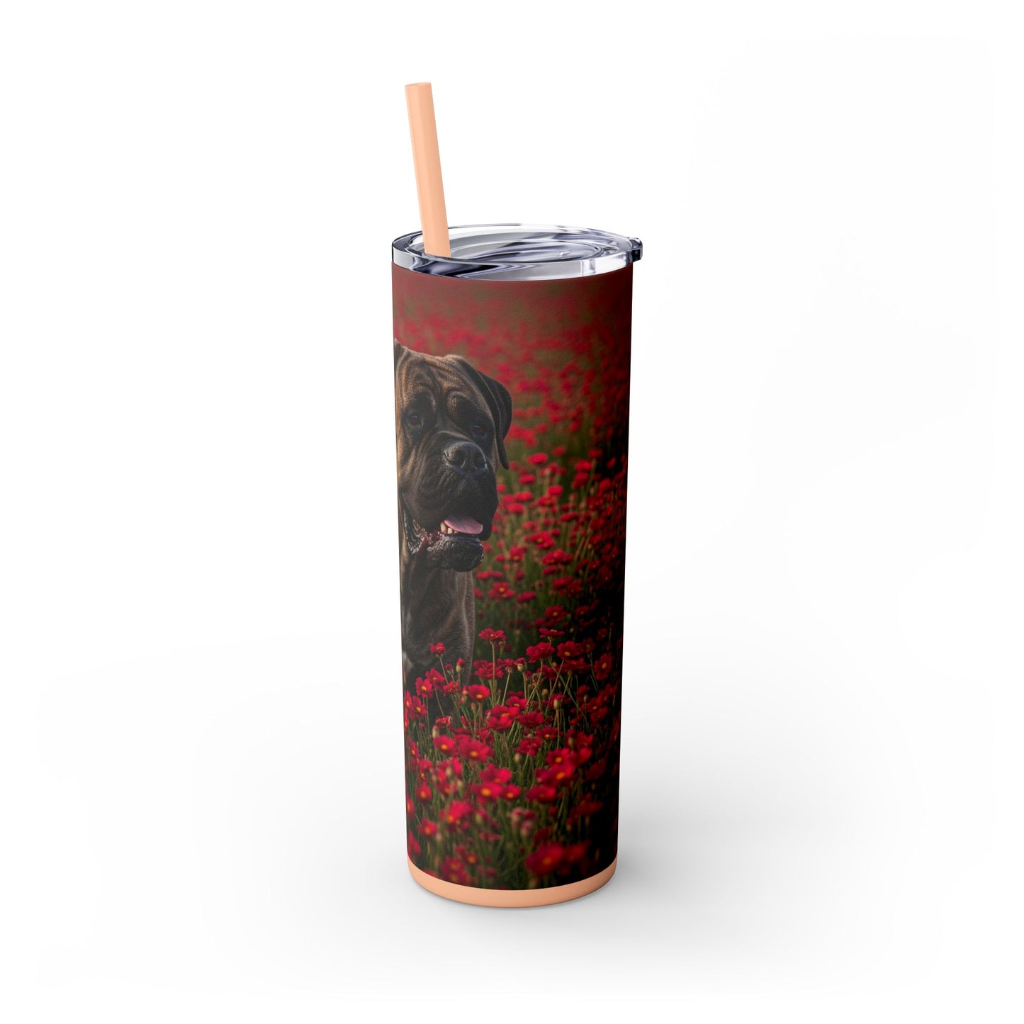 Bullmastiff Tumbler with Straw, 20oz