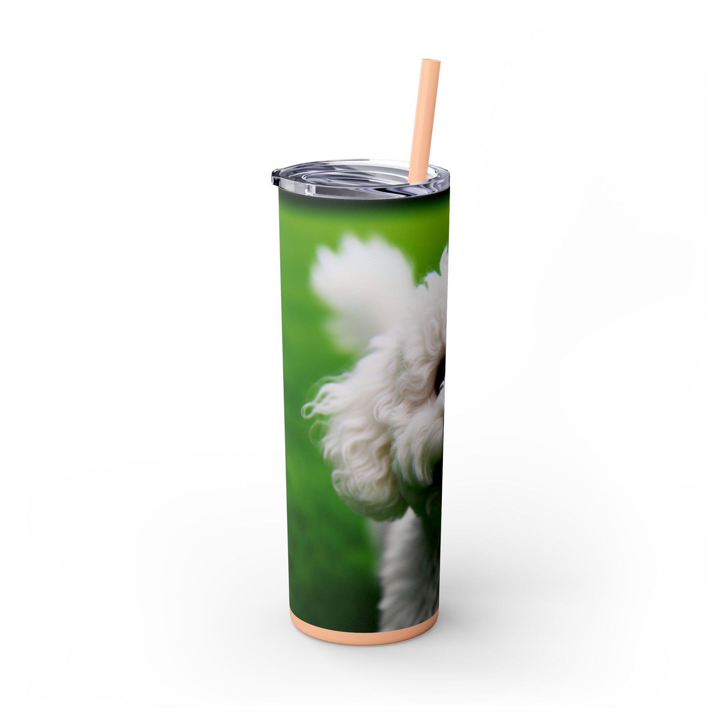Bichonpoo Tumbler with Straw, 20oz