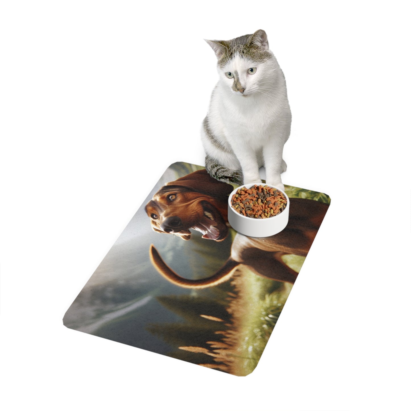 Pet Food Mat (12x18) - Bavarian Mountain Scent Hound
