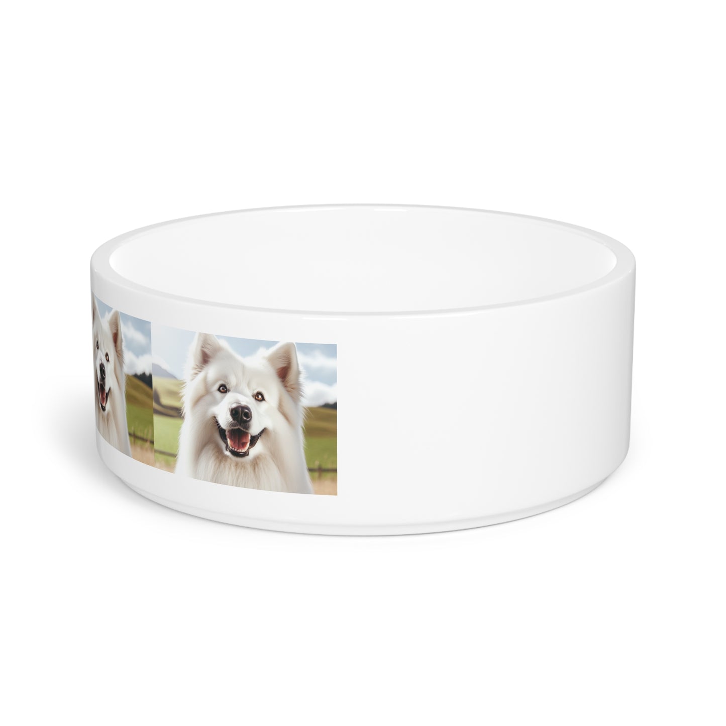 White Swiss Shepherd Dog Pet Bowl