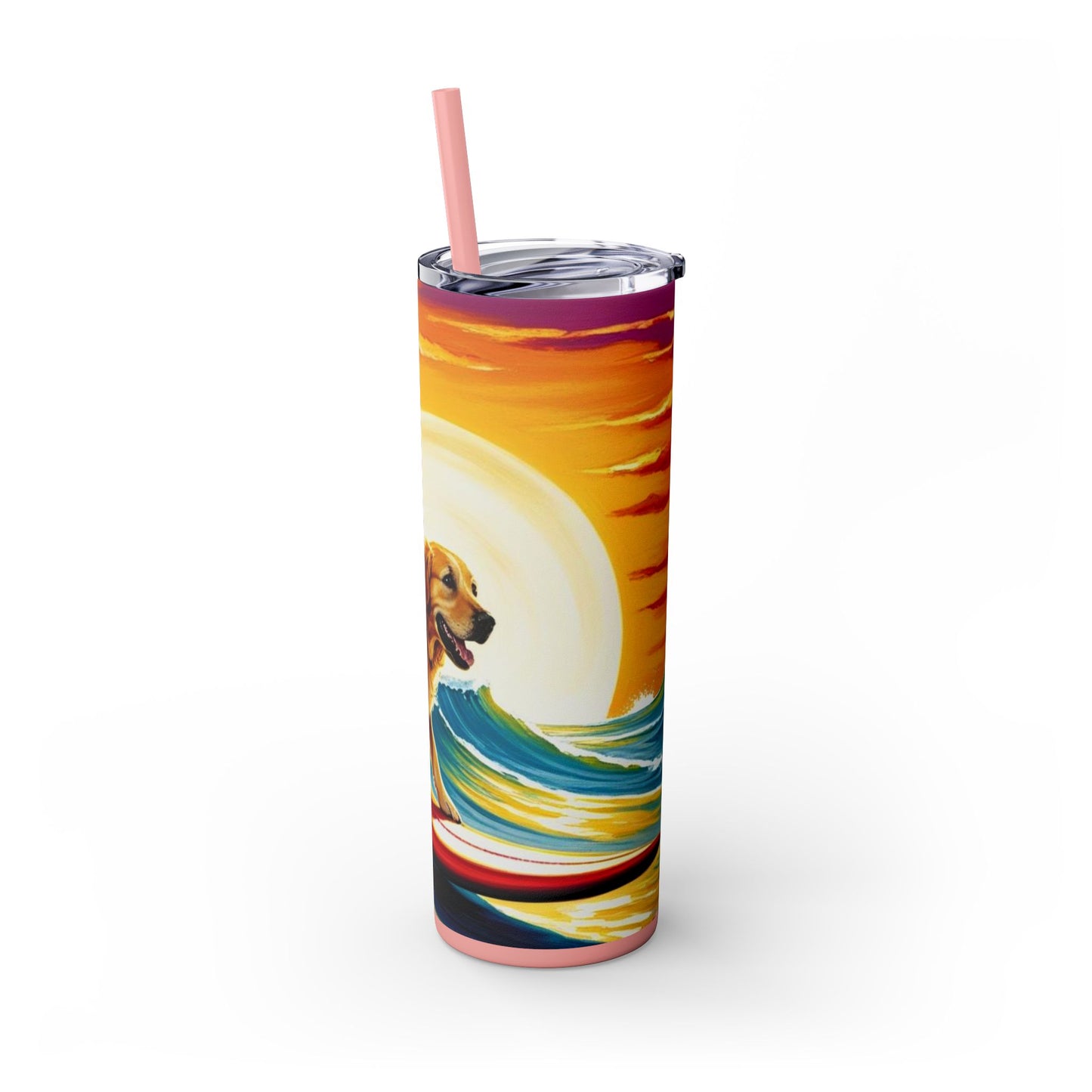 Surf Dogs Tumbler with Straw, 20oz
