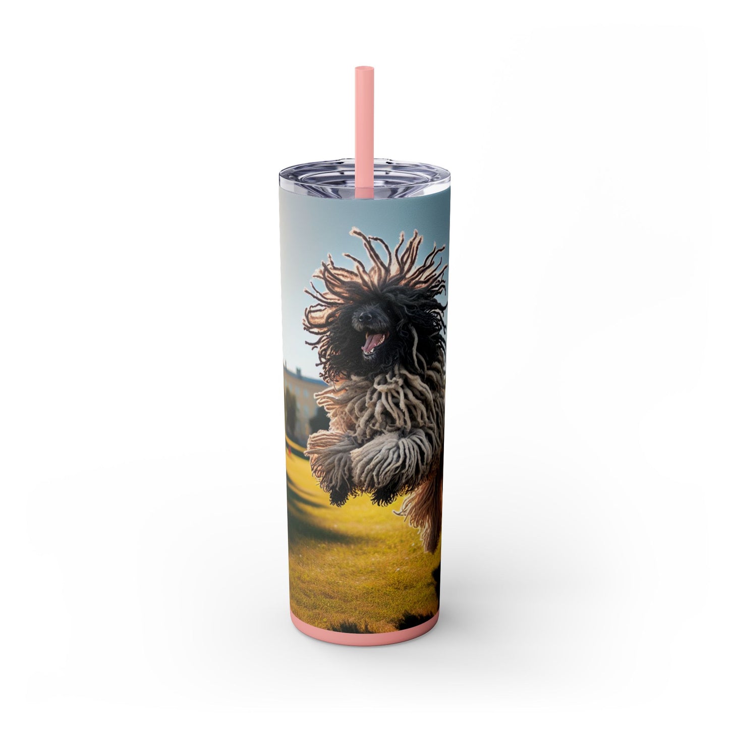 Puli Skinny Tumbler with Straw, 20oz