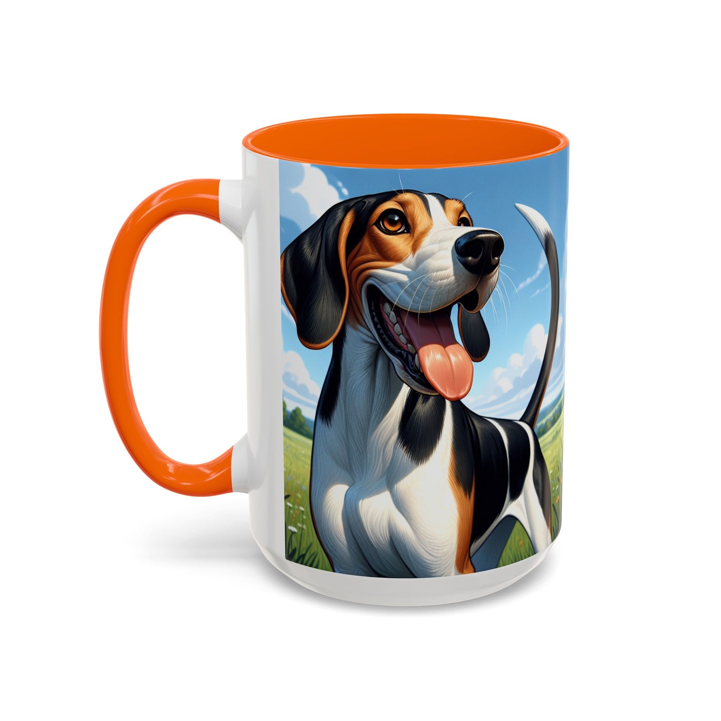 Treeing Walker Coonhound Accent Coffee Mug - Perfect Gift for Dog Lovers