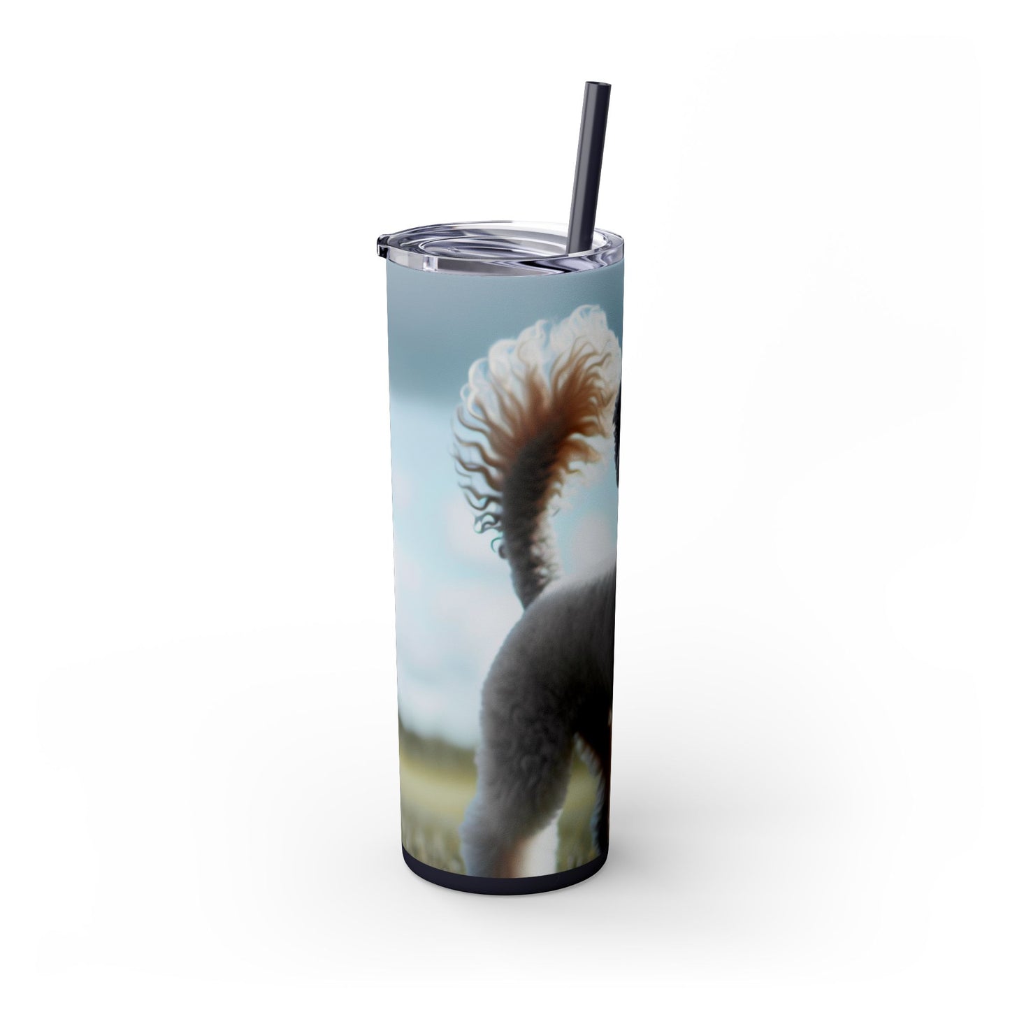 Bedlington Terrier Tumbler with Straw, 20oz