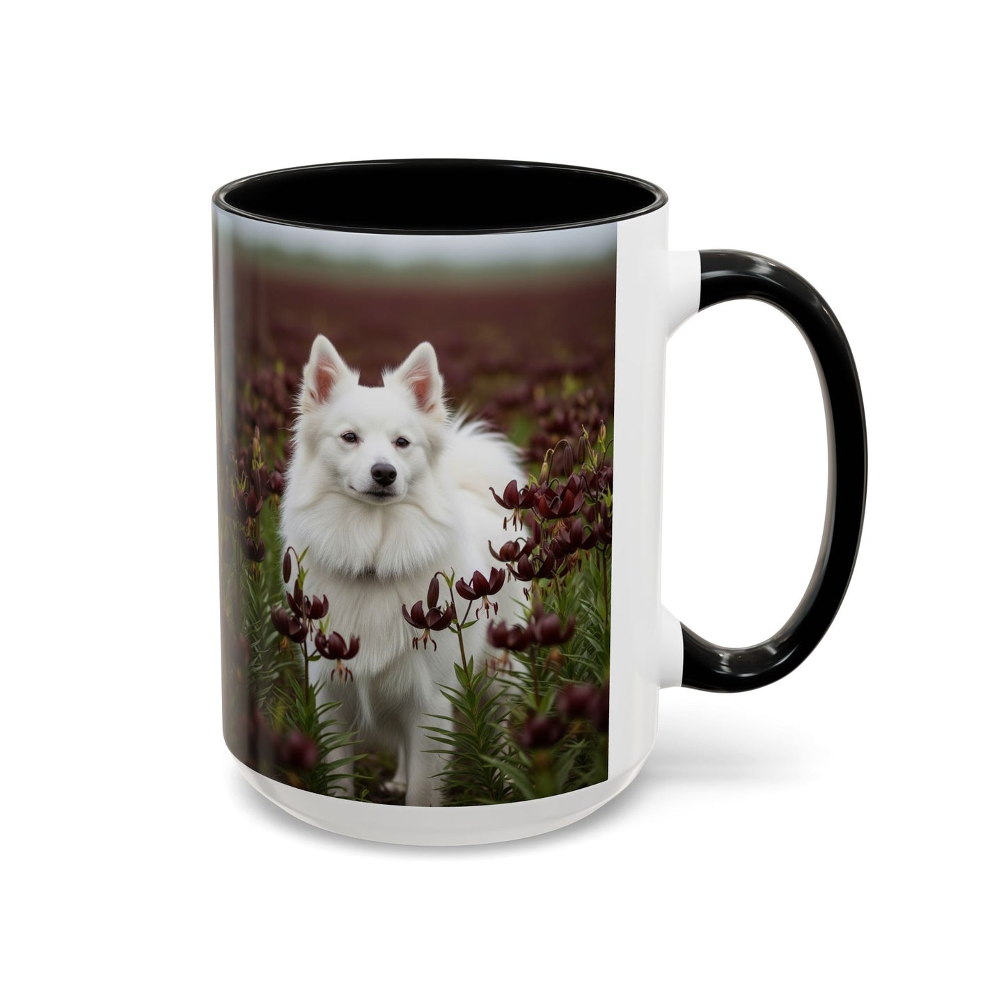 American Eskimo Dog Accent Coffee Mug - Perfect Gift for Dog Lovers