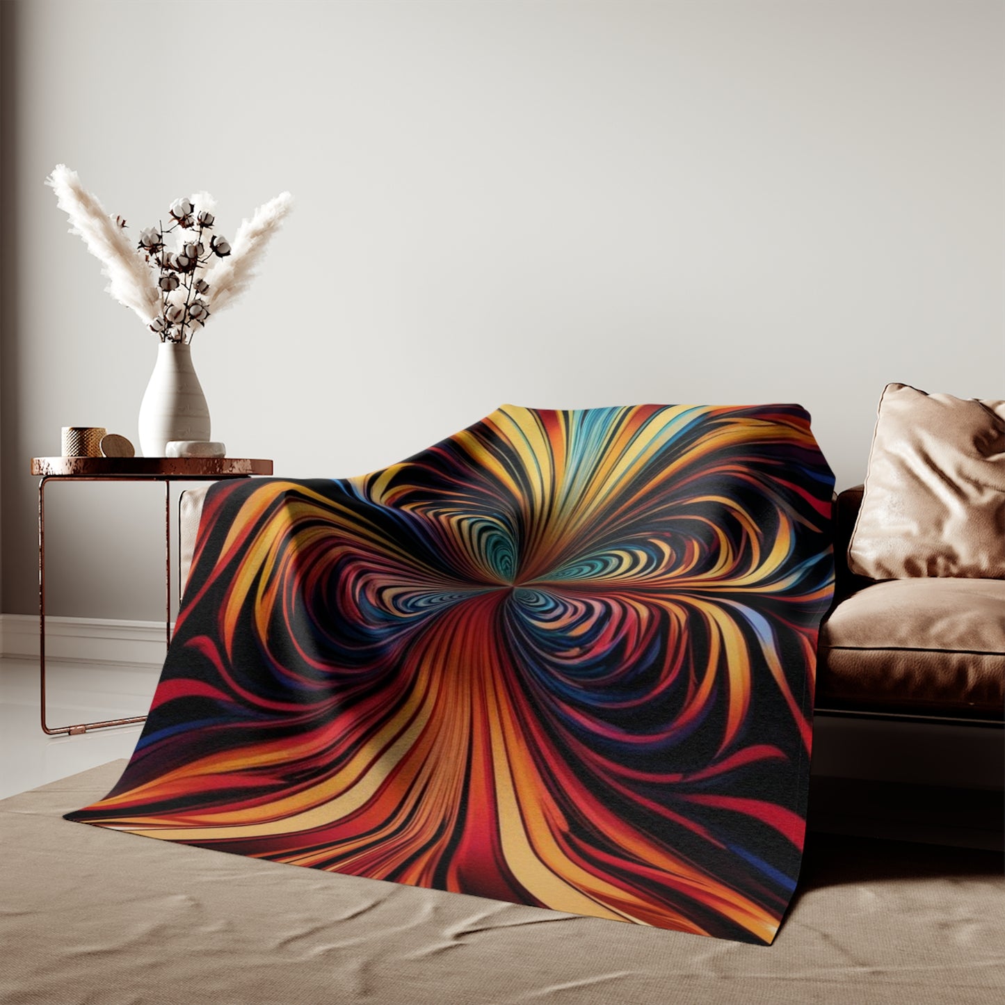 Optical Illusion Sweatshirt Blanket