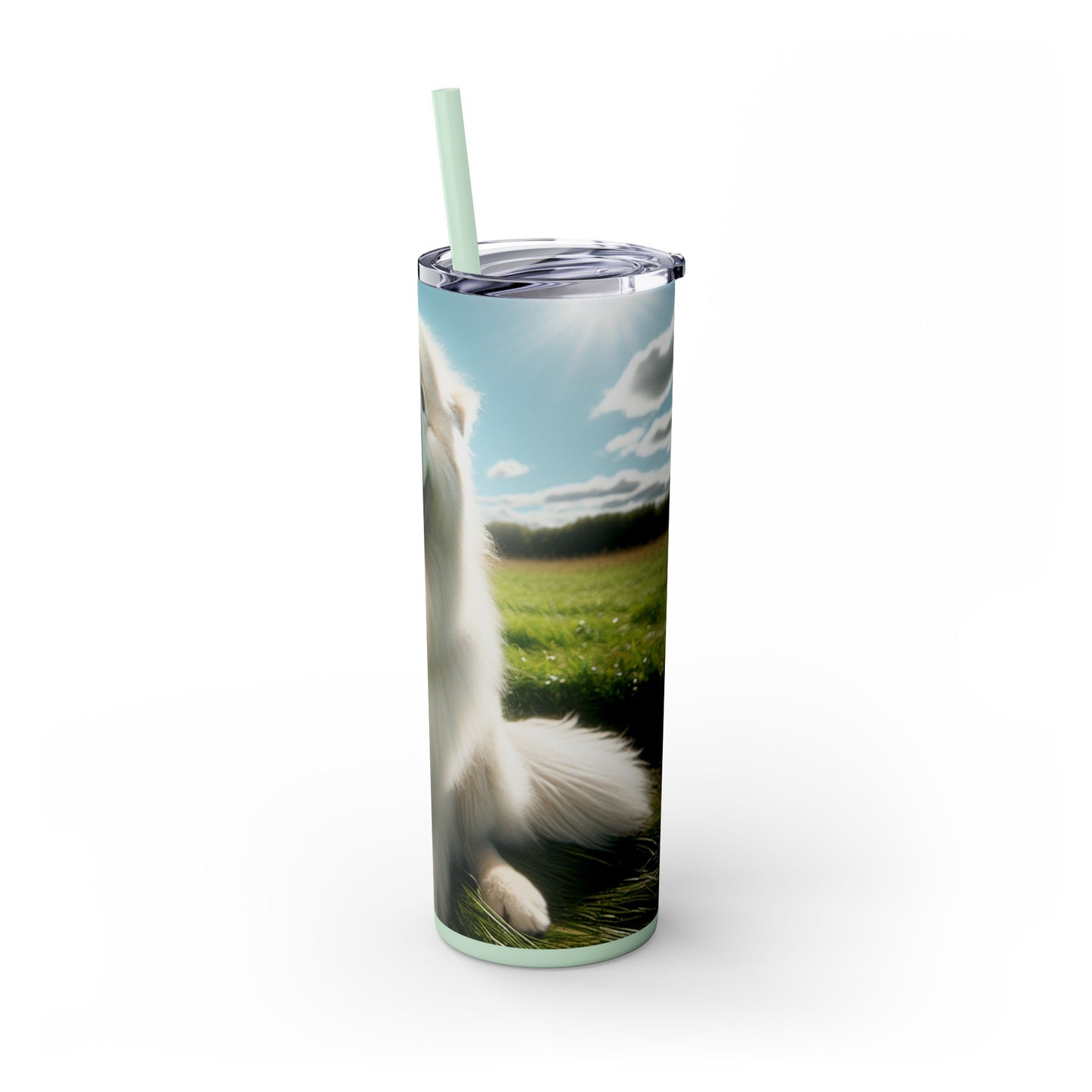 Maremma Sheepdog Tumbler with Straw, 20oz