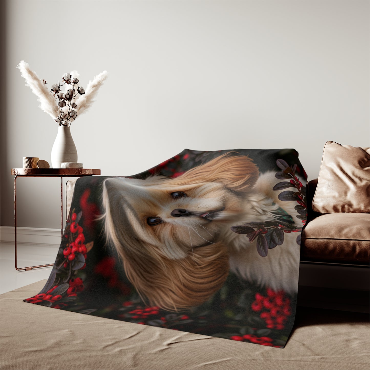 Pekapoo Sweatshirt Blanket