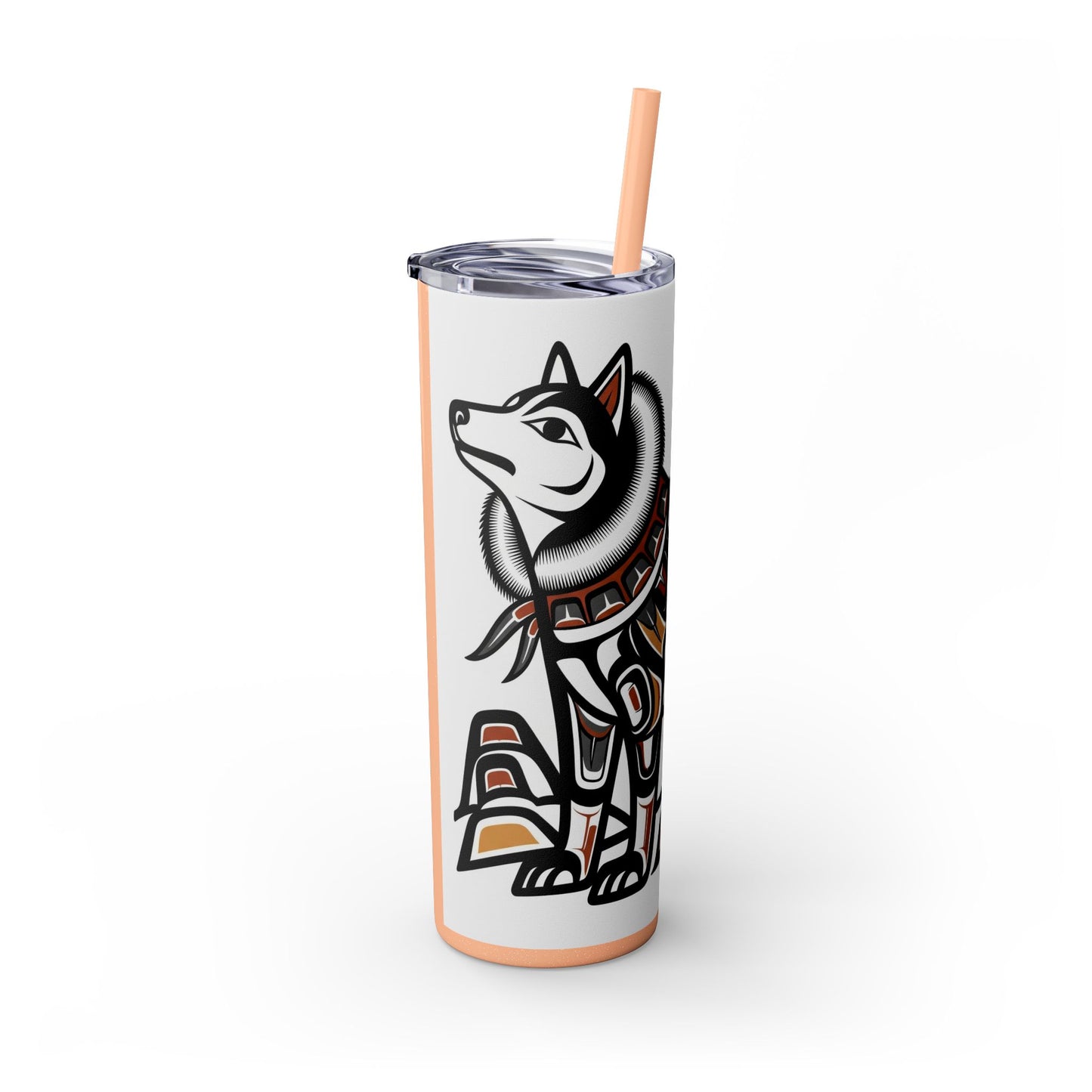 Siberian Husky Tumbler with Straw, 20oz