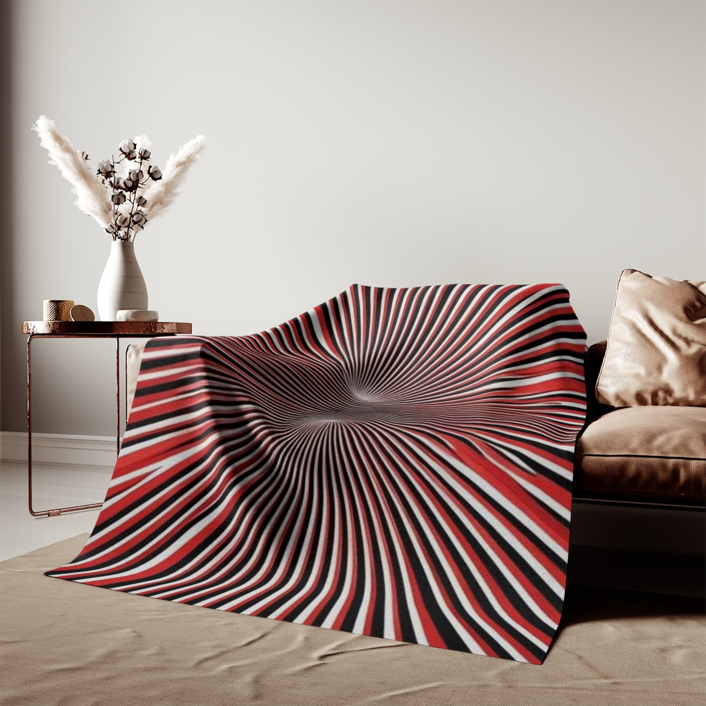 Optical Illusion Sweatshirt Blanket