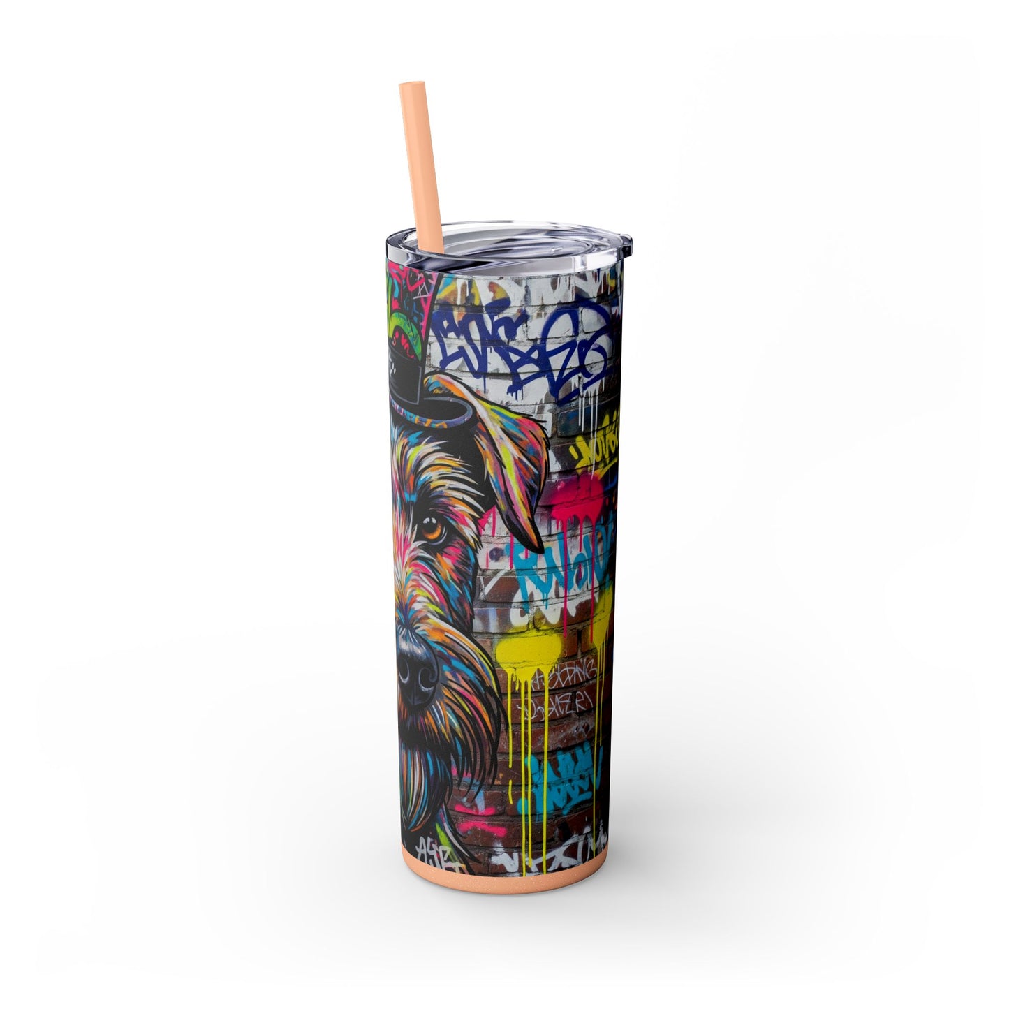Teddy Roosevelt Terrier Tumbler with Straw, 20oz