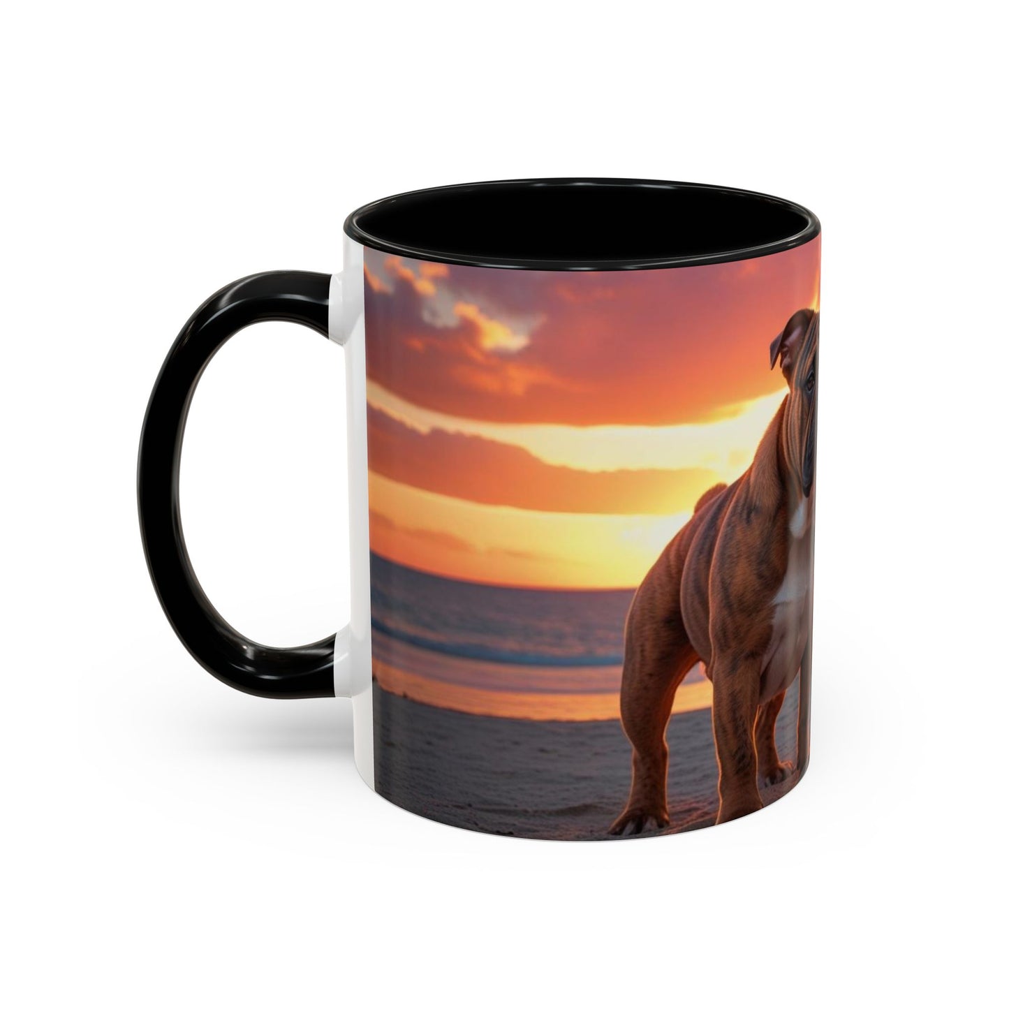 Bulldog Love Accent Coffee Mug - Perfect Gift for Dog Lovers