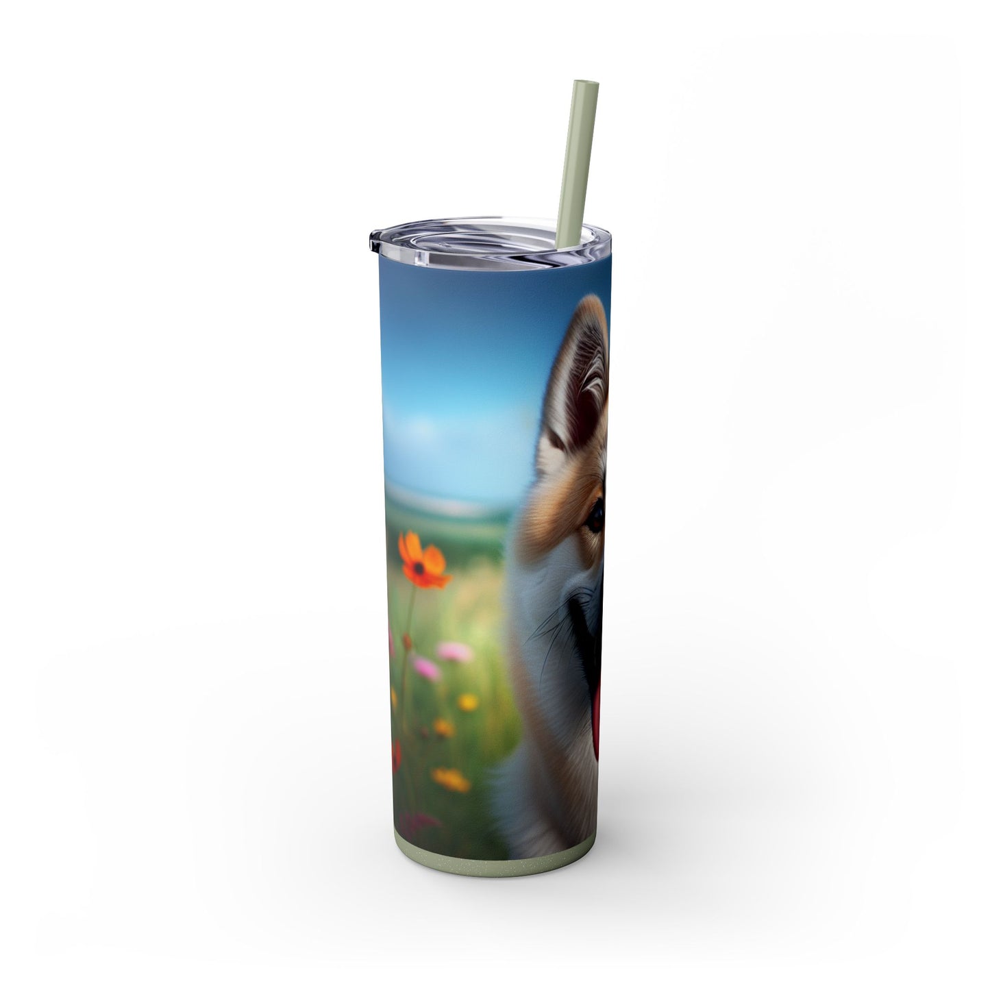 Canaan Dog Tumbler with Straw, 20oz