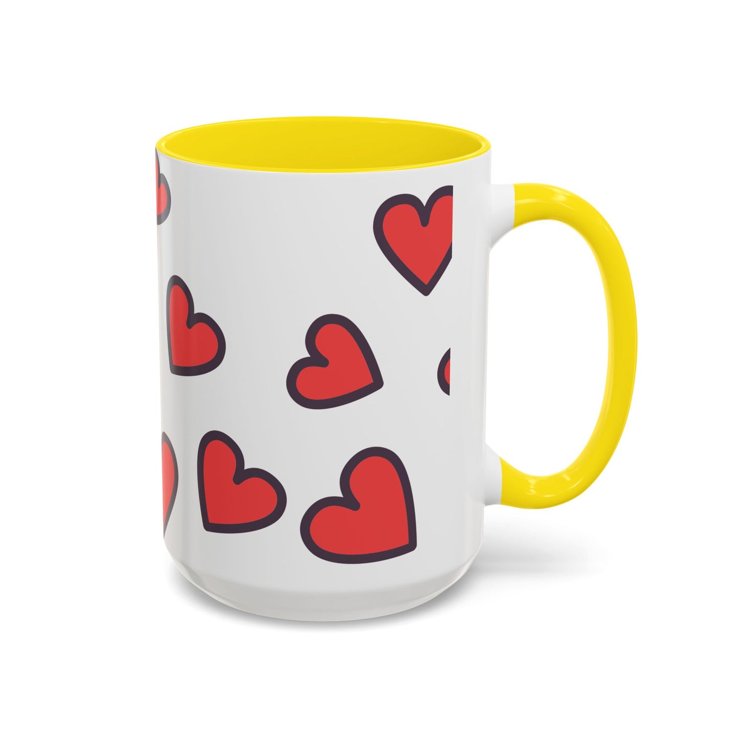 Hearts Accent Coffee Mug - Perfect Gift for Dog Lovers