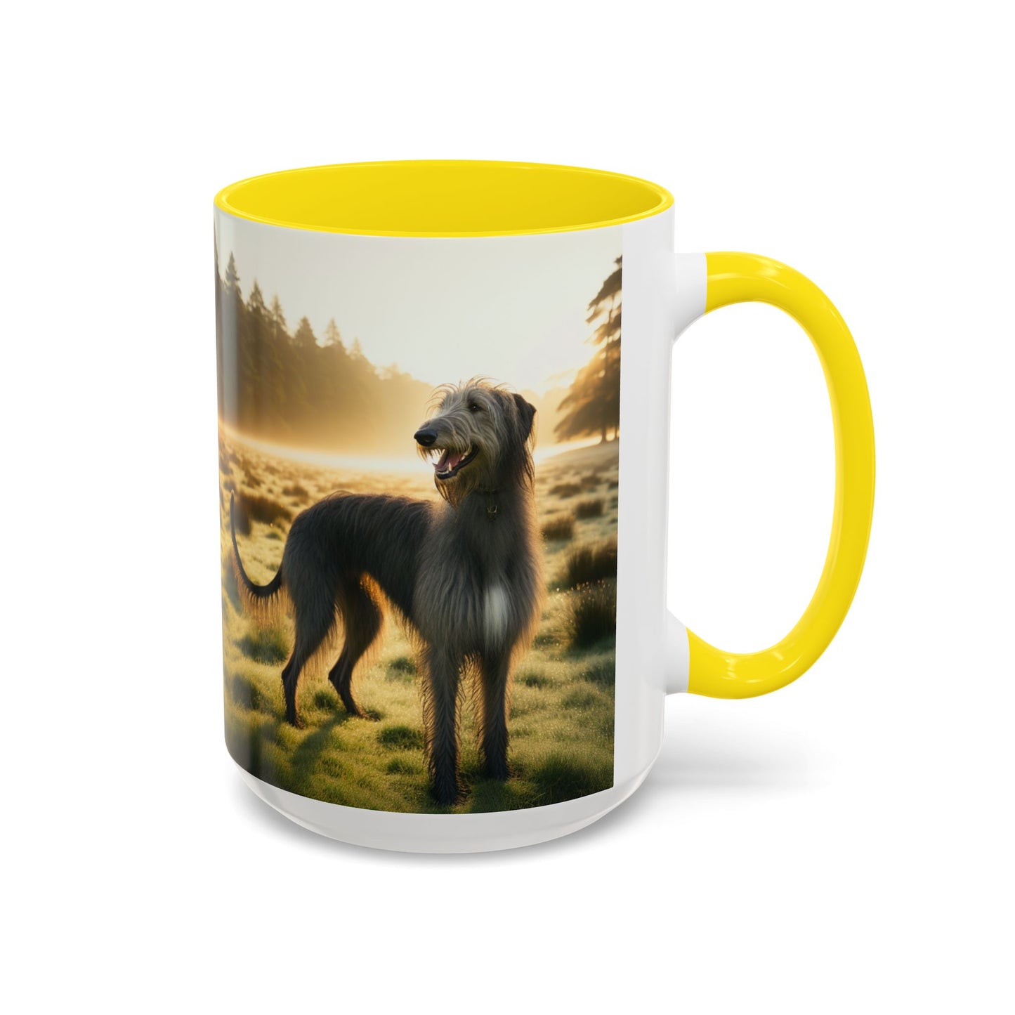 Scottish Deerhound Accent Coffee Mug - Perfect Gift for Dog Lovers