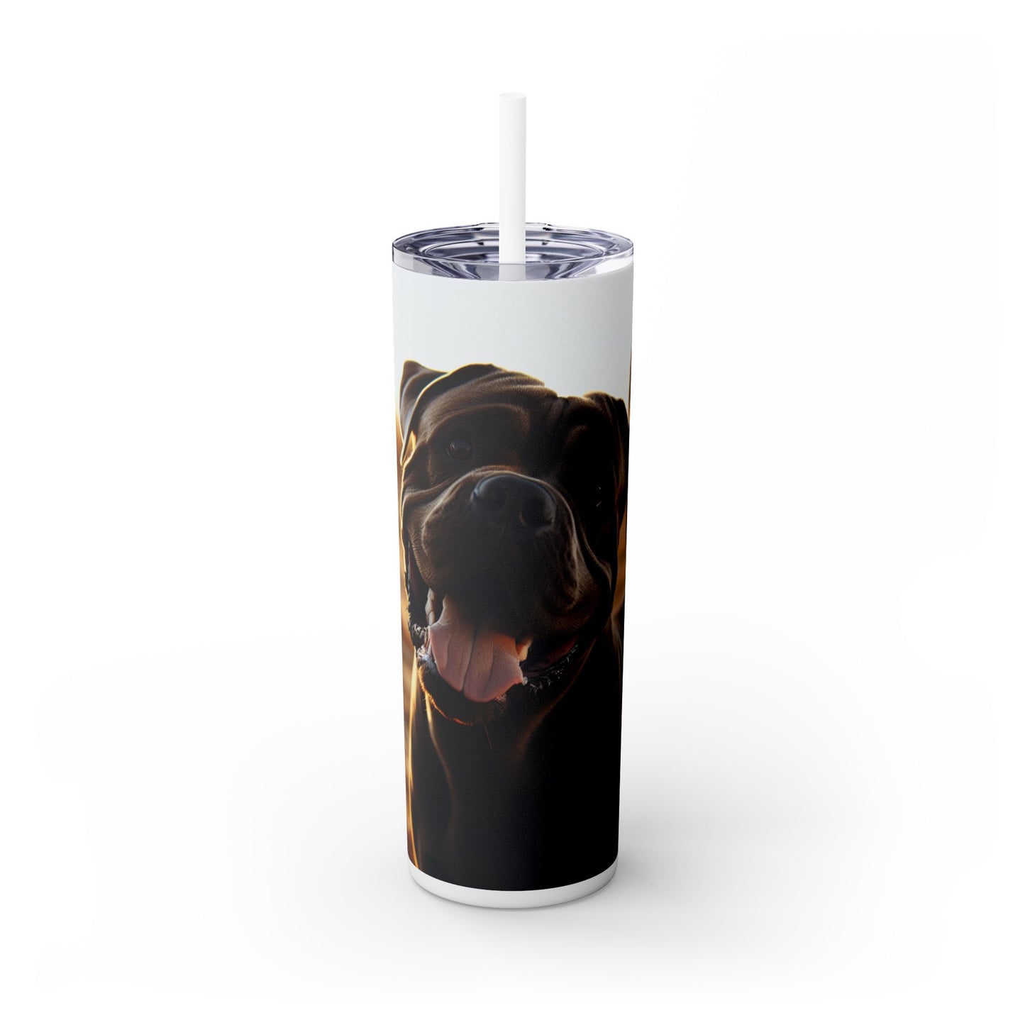 Cane Corso Tumbler with Straw, 20oz