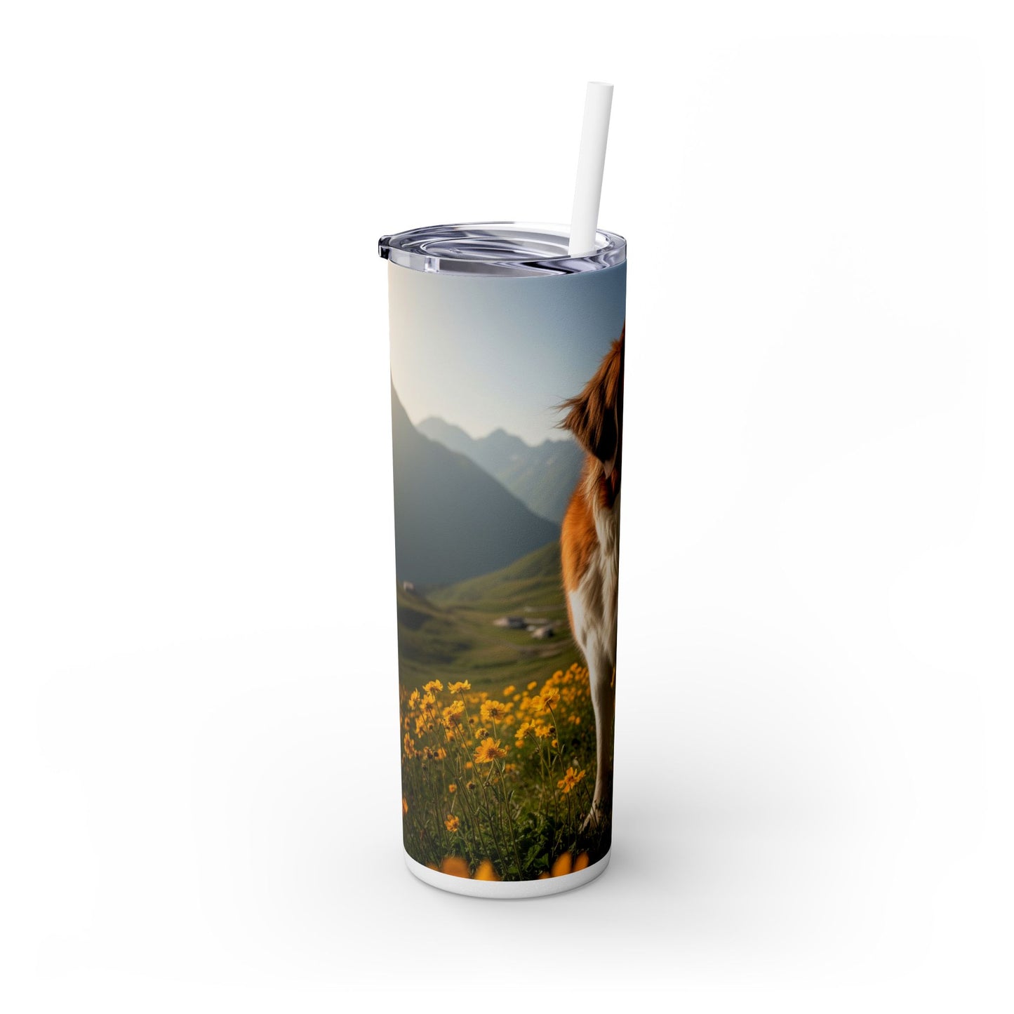 Saint Bernard Tumbler with Straw, 20oz