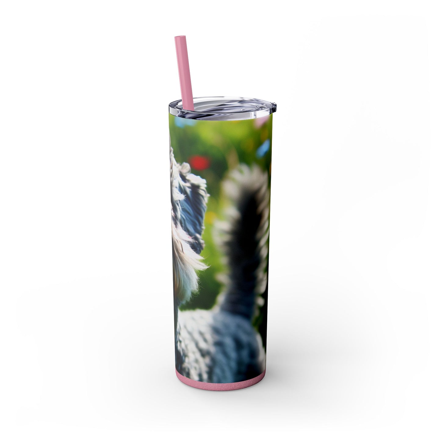 Kerry Blue Terrier Tumbler with Straw, 20oz