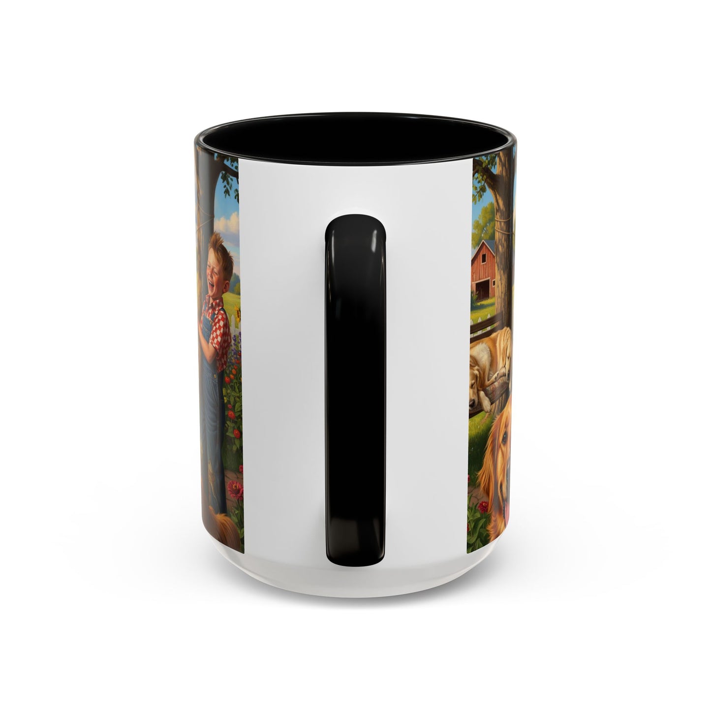 Golden Retriever Accent Coffee Mug - Perfect Gift for Dog Lovers