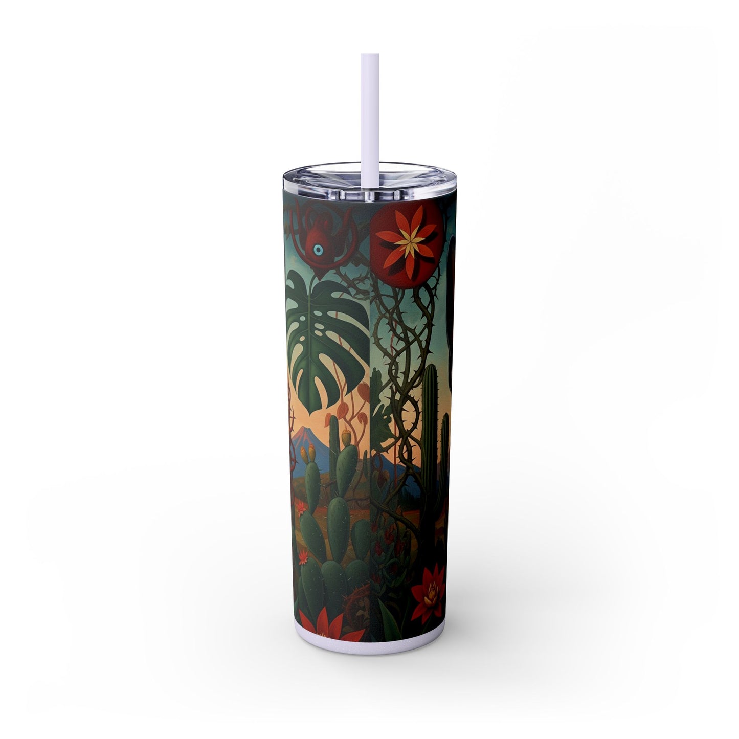 Xoloitzcuintli Skinny Tumbler with Straw, 20oz