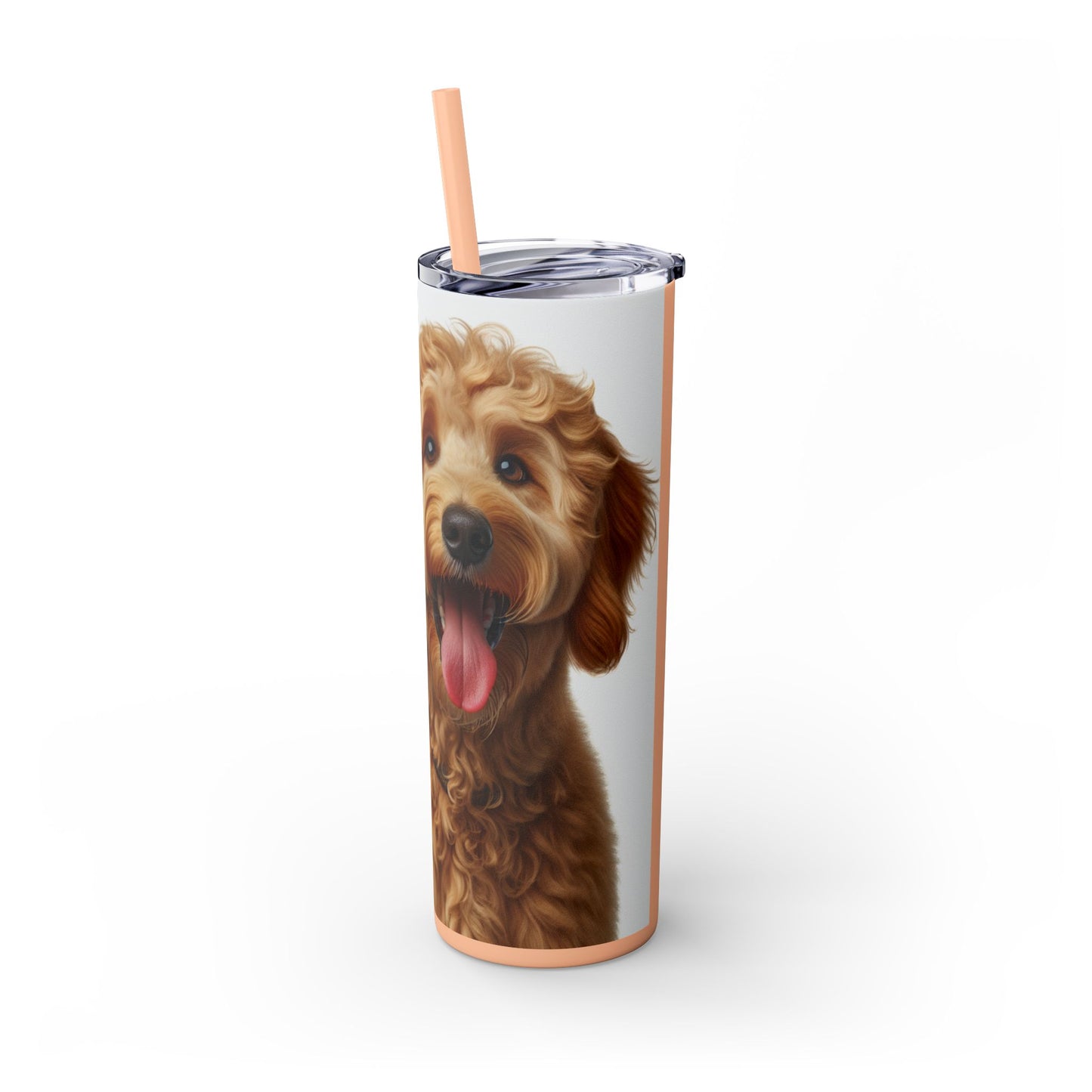 Goldendoodle Tumbler with Straw, 20oz