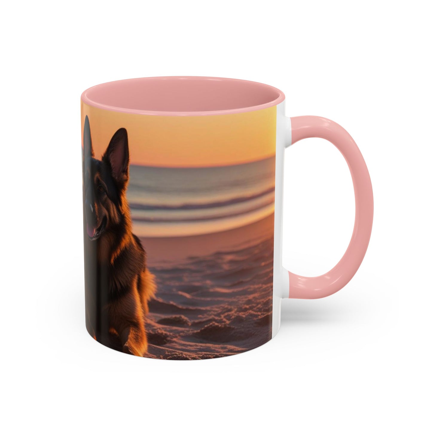 German Shepherd Love Accent Coffee Mug - Perfect Gift for Dog Lovers