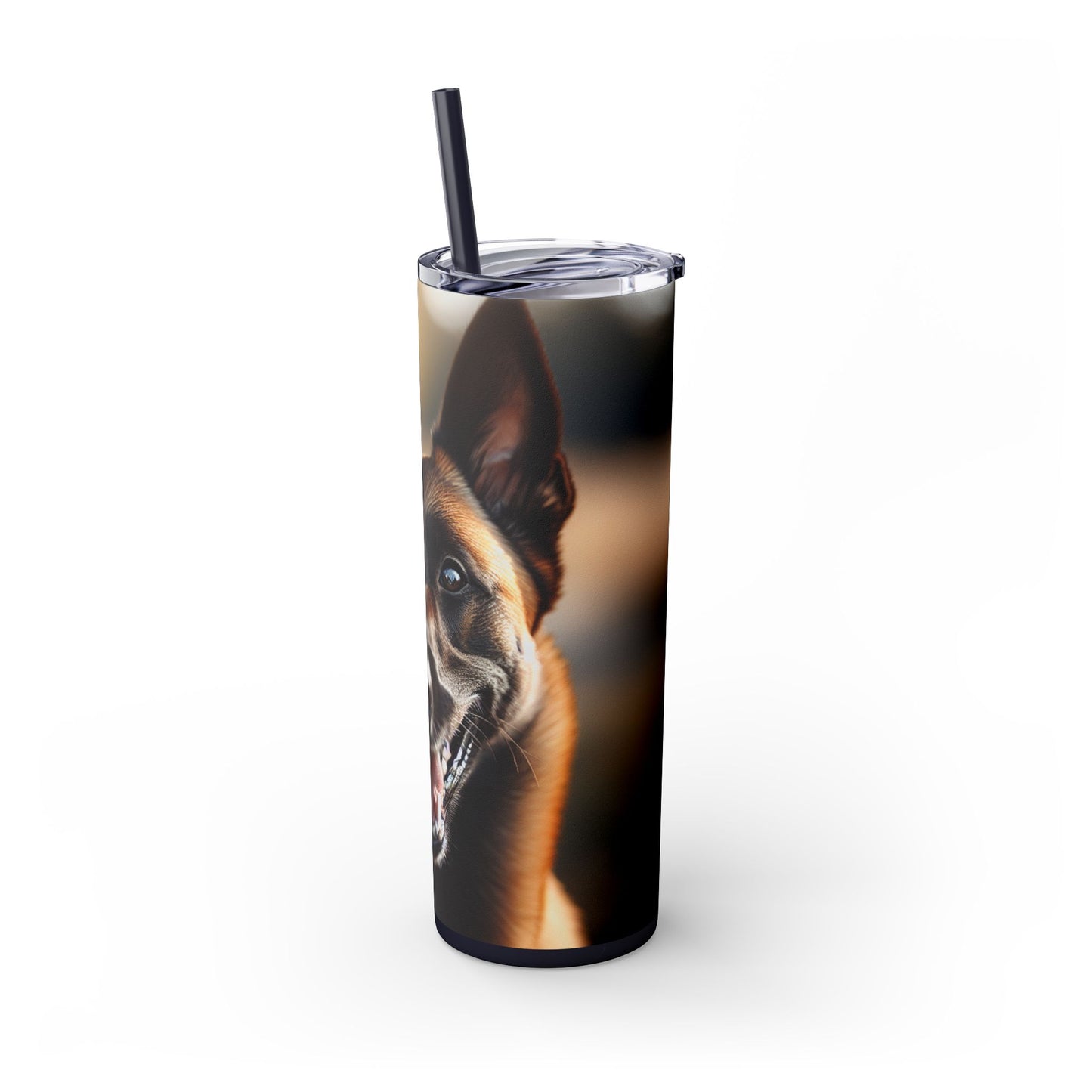 Belgian Shepherd Dog Malinois Tumbler with Straw, 20oz