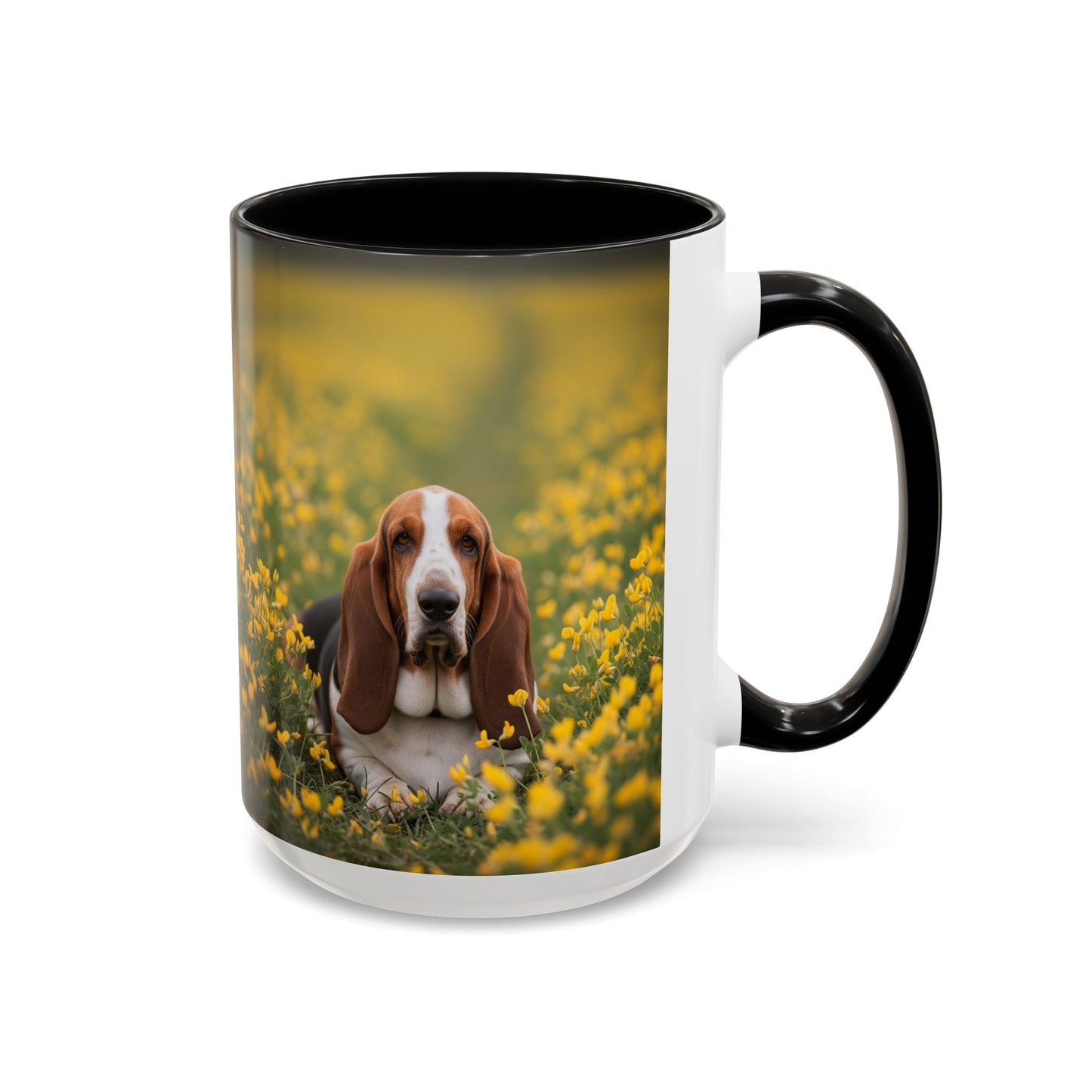 Basset Hound Accent Coffee Mug - Perfect Gift for Dog Lovers