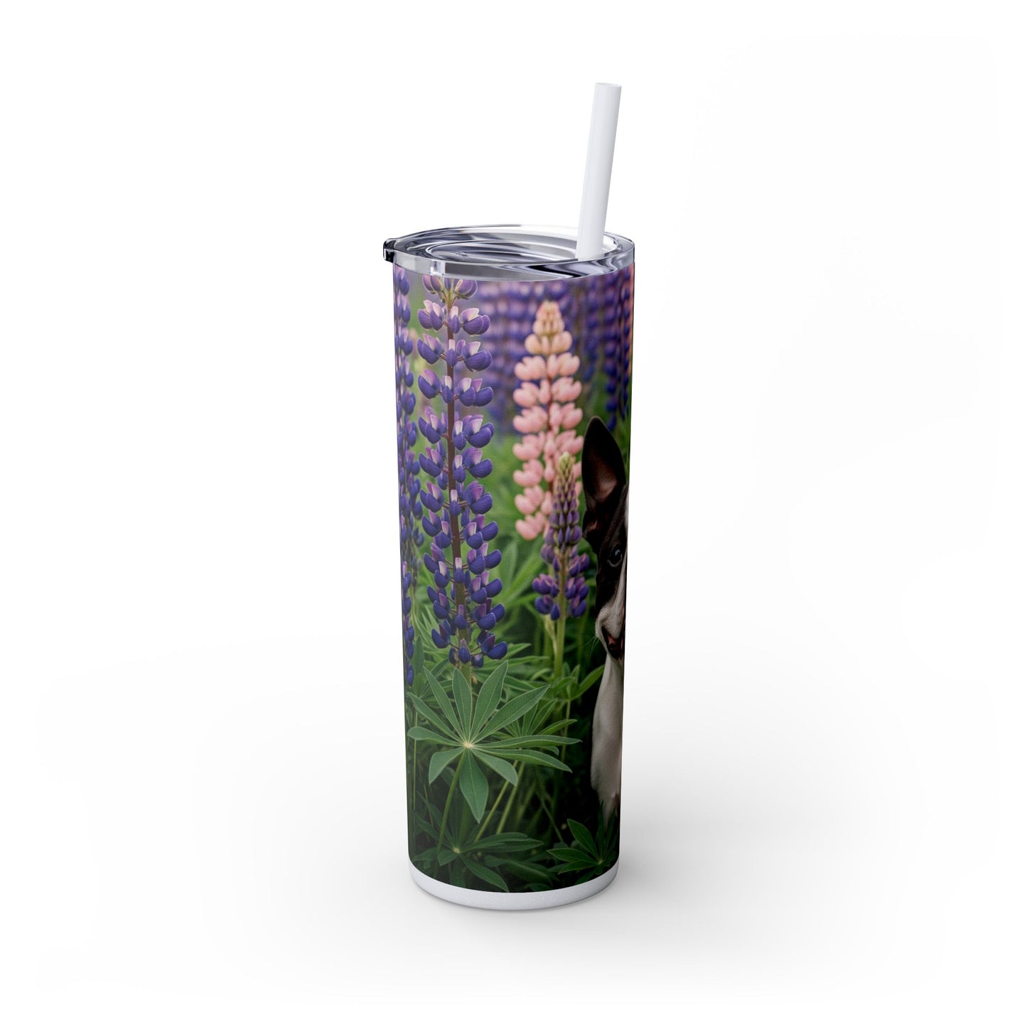 Boston Terrier Tumbler with Straw, 20oz