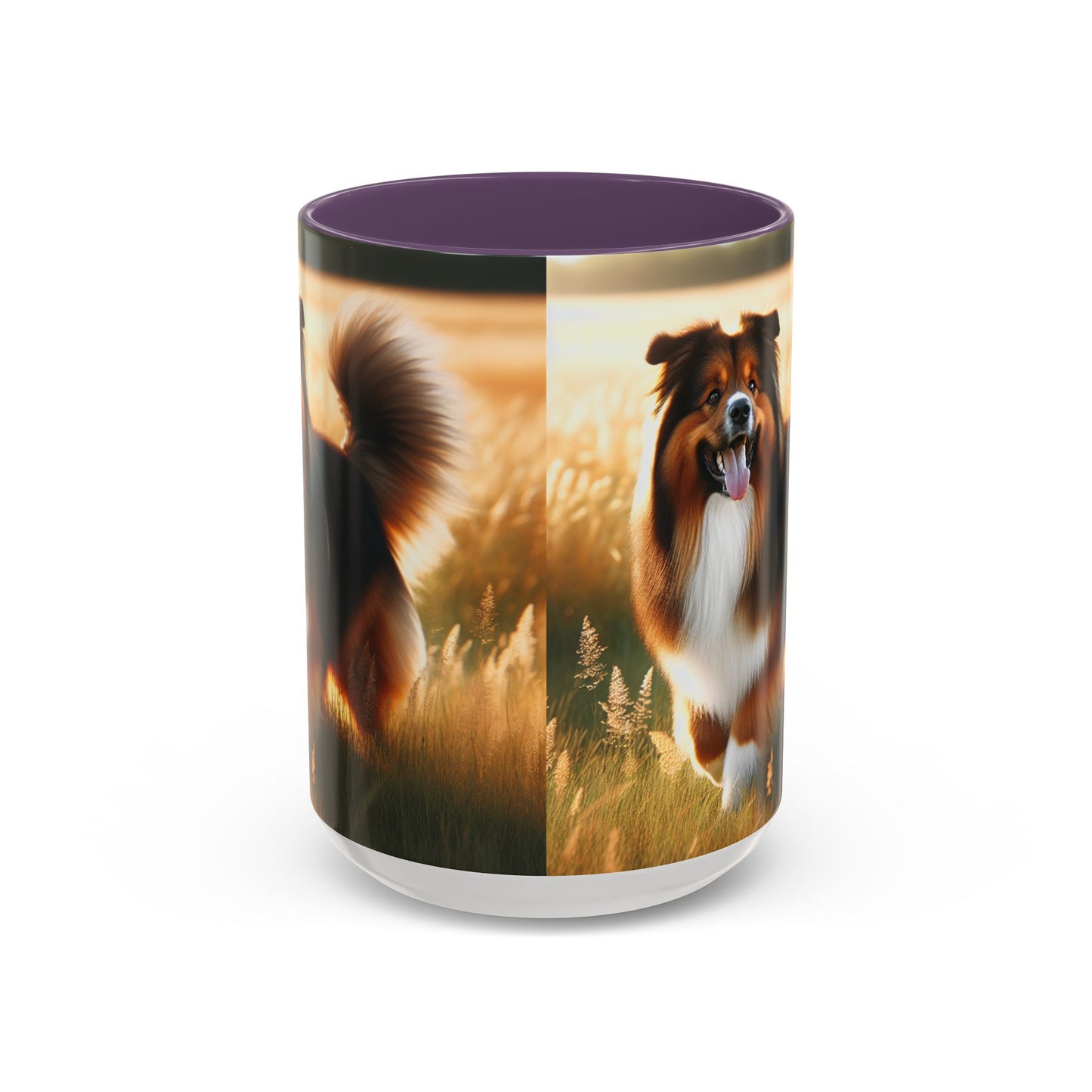 Bohemian Shepherd Accent Coffee Mug - Perfect Gift for Dog Lovers