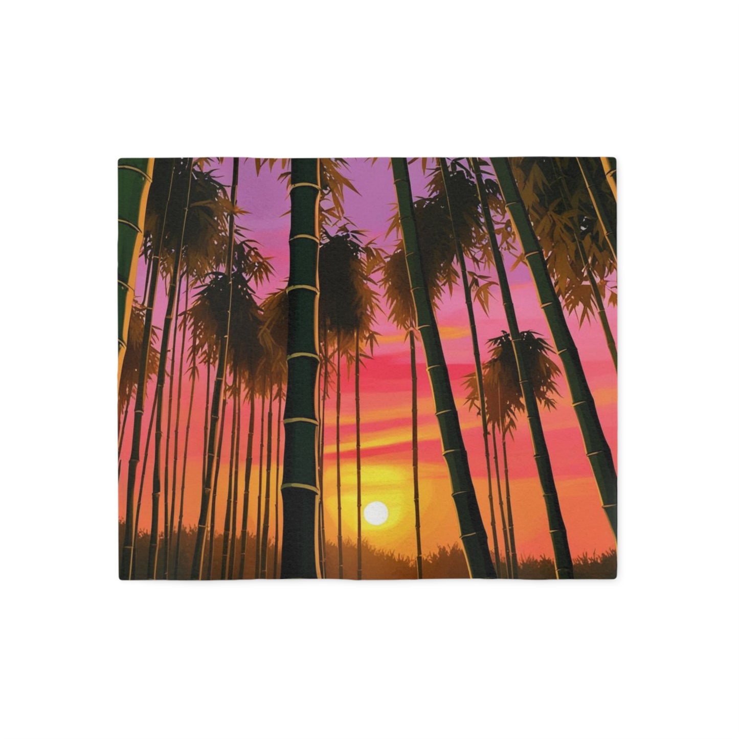 Bamboo Forest Sunrise Sweatshirt Blanket