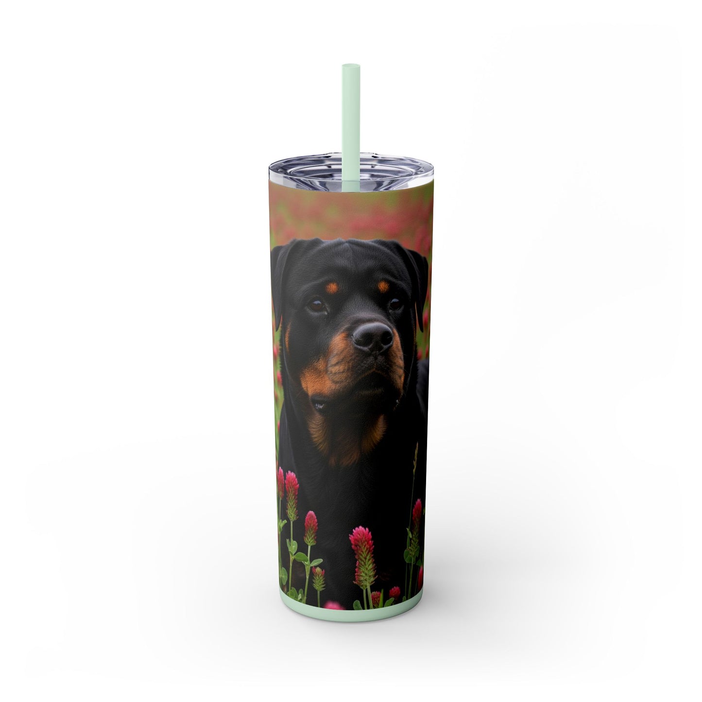 Rottweiler Tumbler with Straw, 20oz