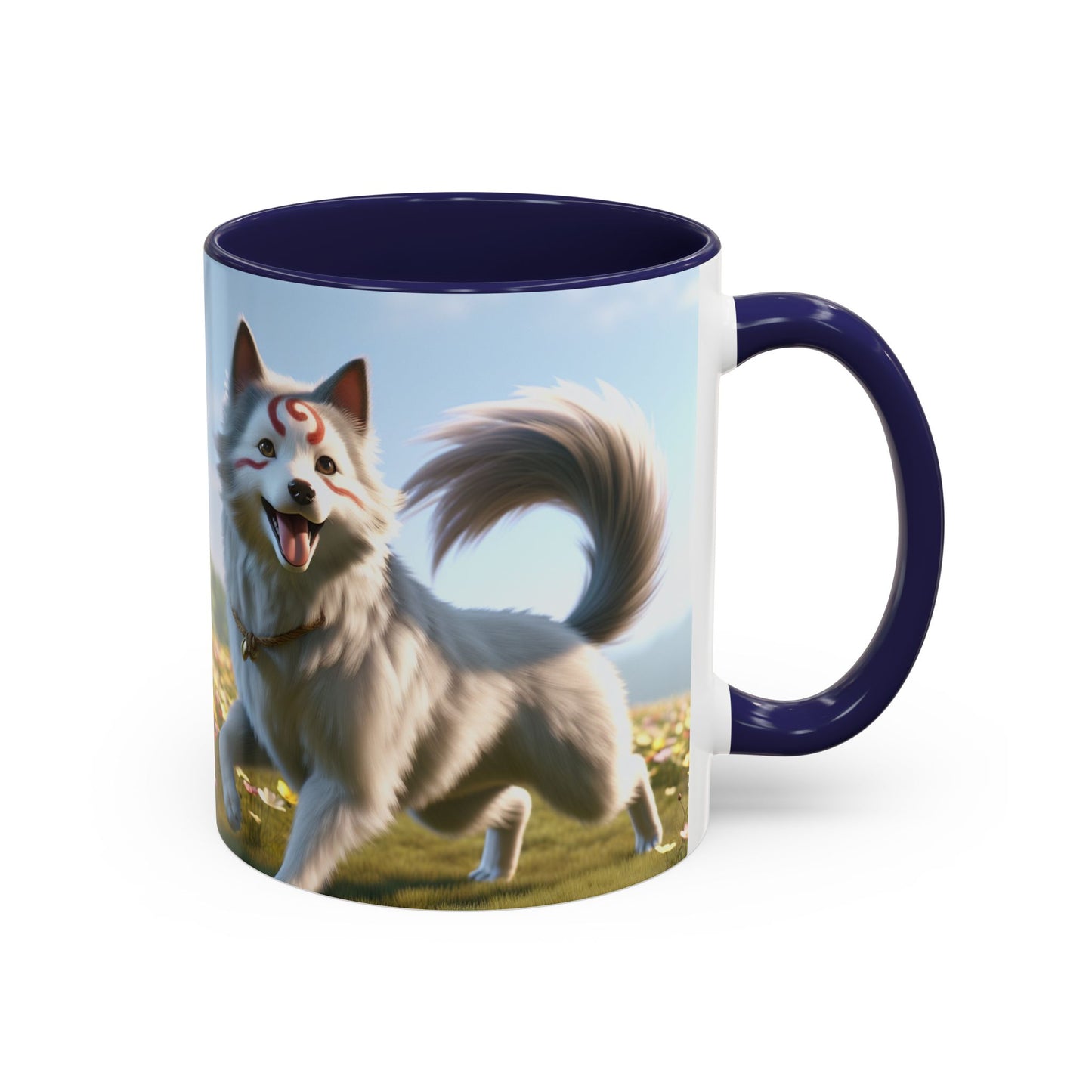 Cadabomb Okami Accent Coffee Mug - Perfect Gift for Dog Lovers