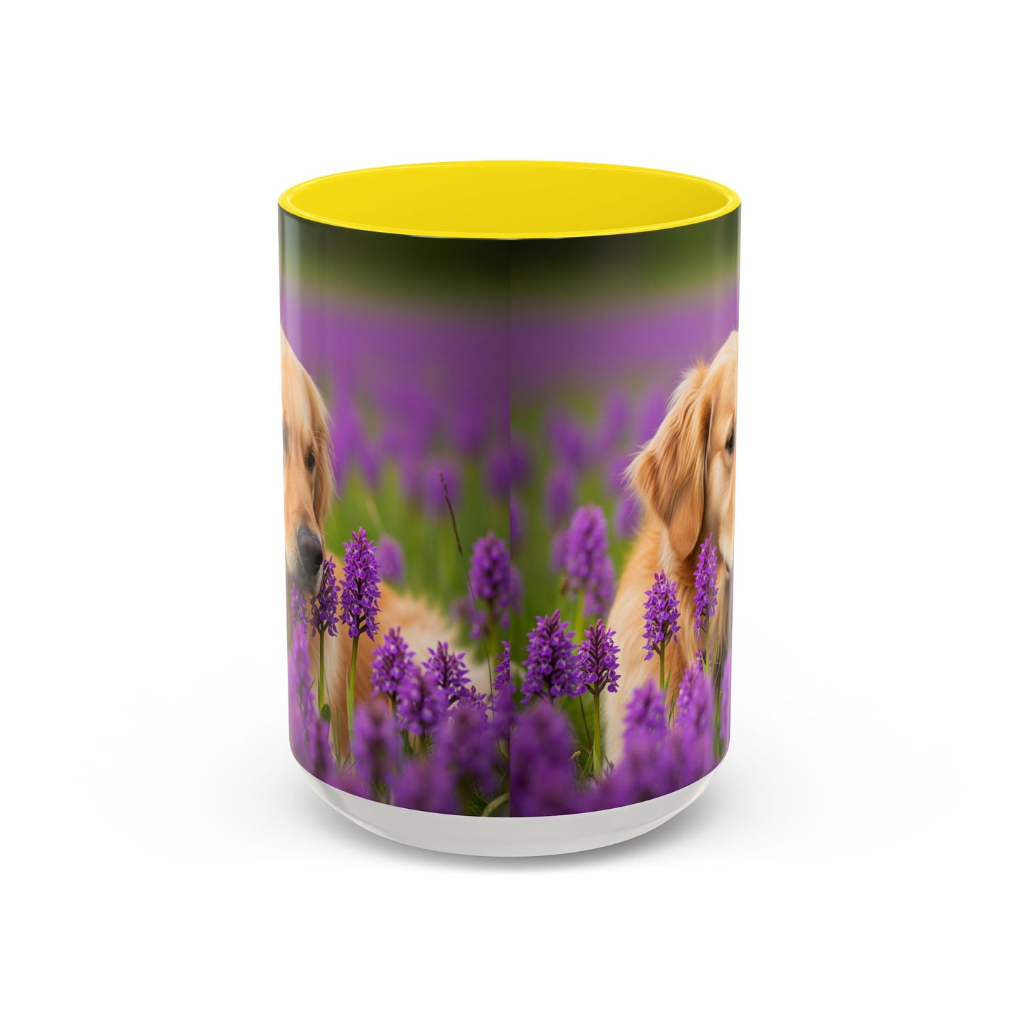 Golden Retriever Accent Coffee Mug - Perfect Gift for Dog Lovers
