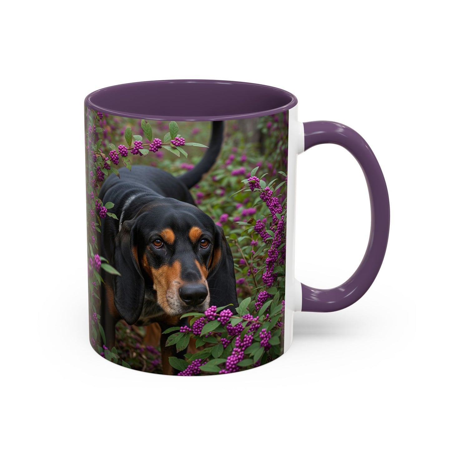 Black and Tan Coonhound Accent Coffee Mug - Perfect Gift for Dog Lovers